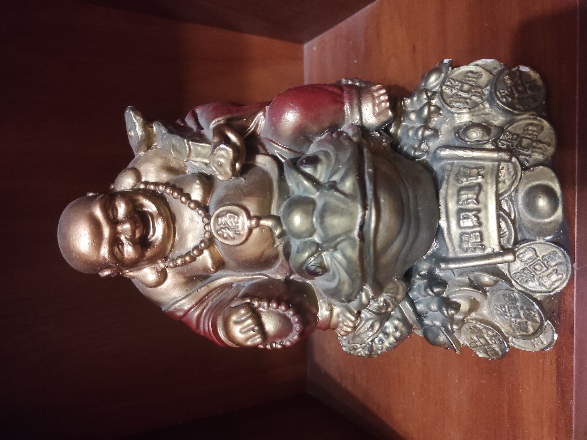 Buddha statues and sleeping dog observed in Sevastopol