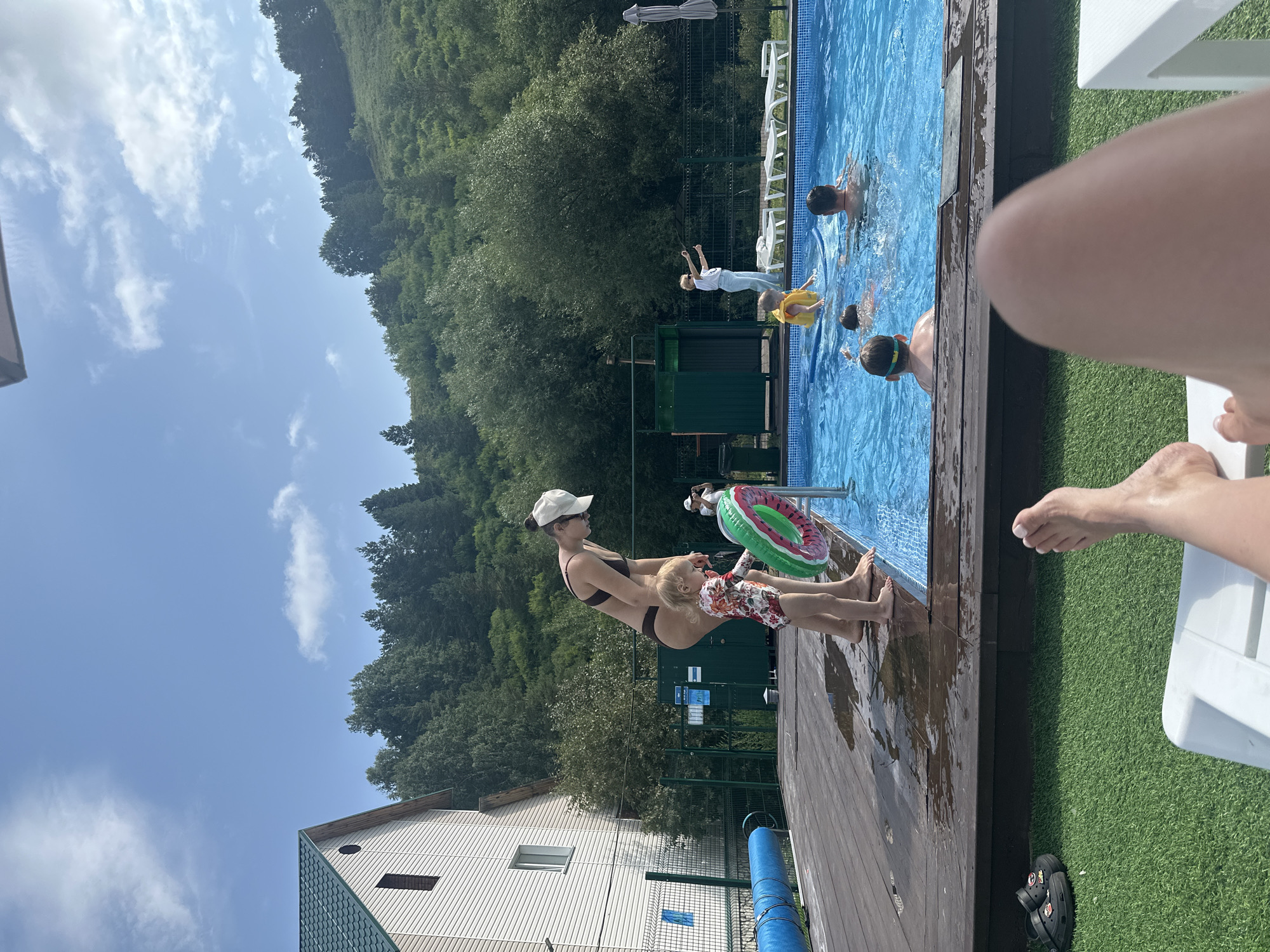 Pool day at a resort in Altai, Russia