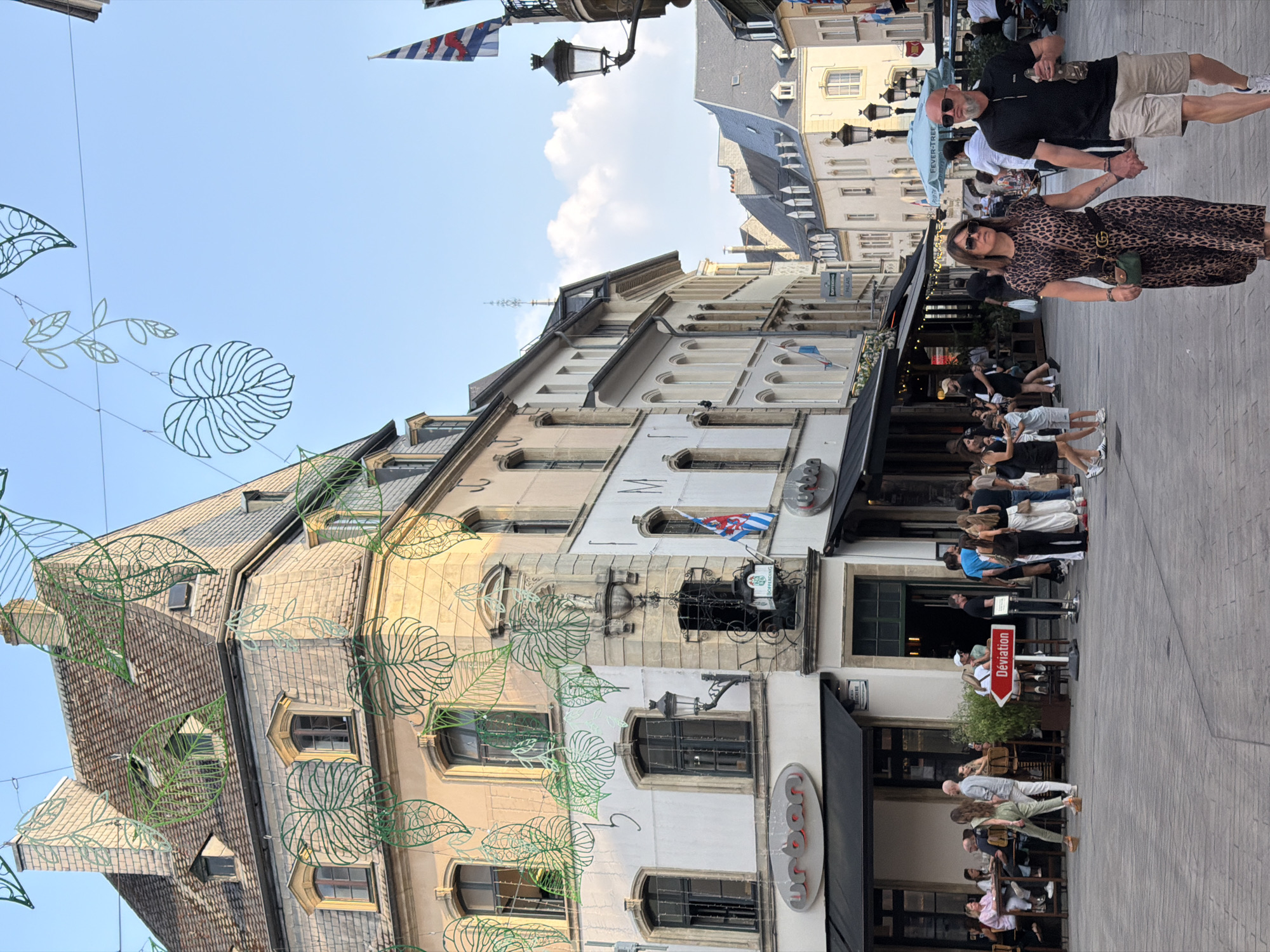 Summer afternoon in Luxembourg City's city center