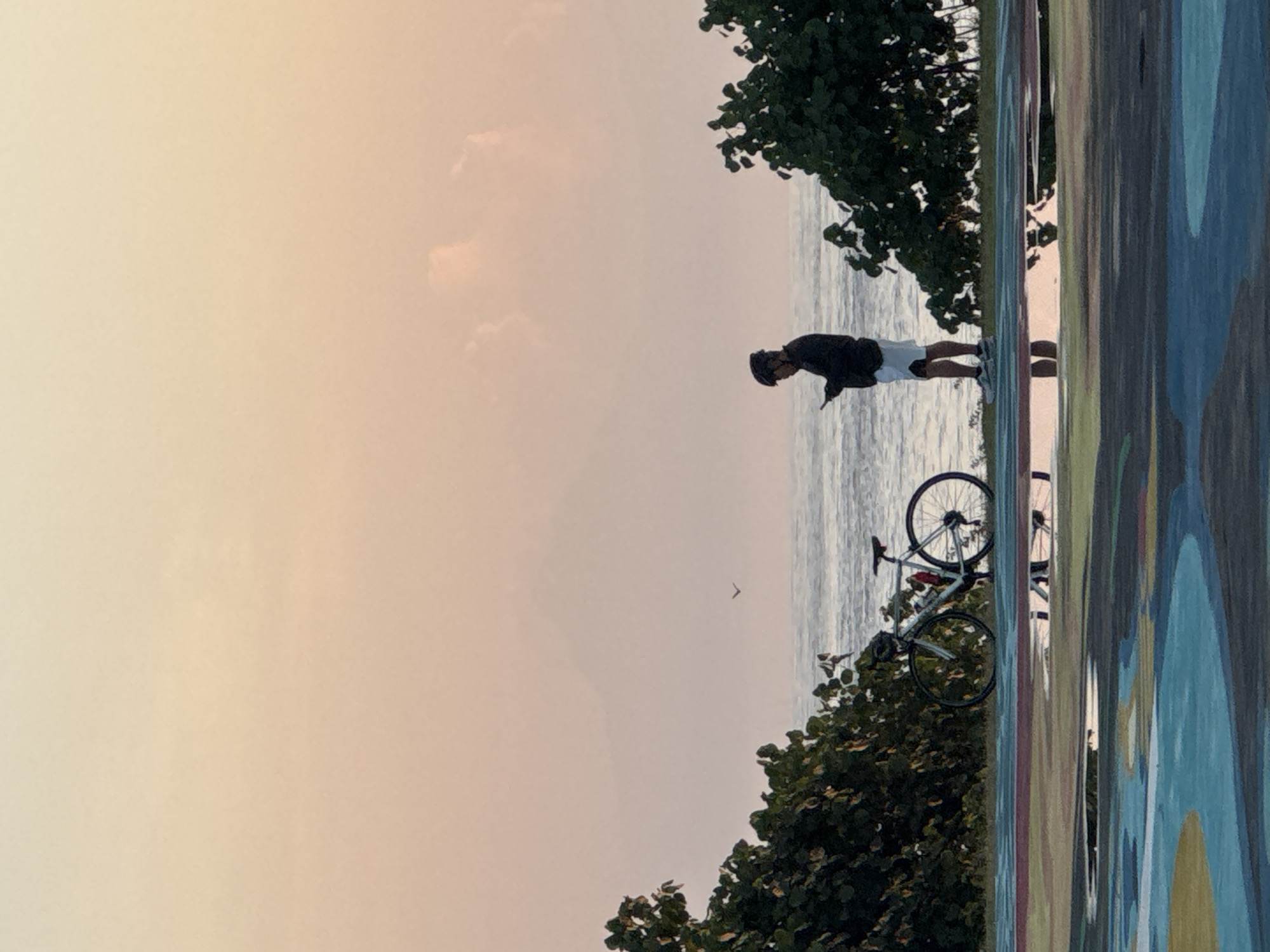 Evening recreational activities captured along Kuta Selatan coastline