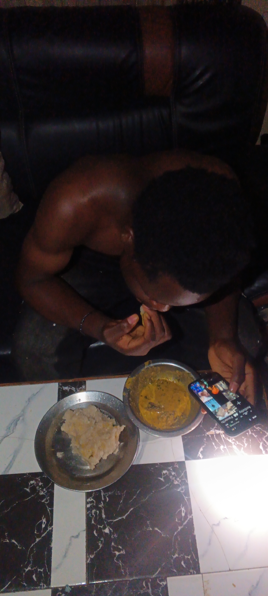Evening indoor moments documented across Onitsha locations