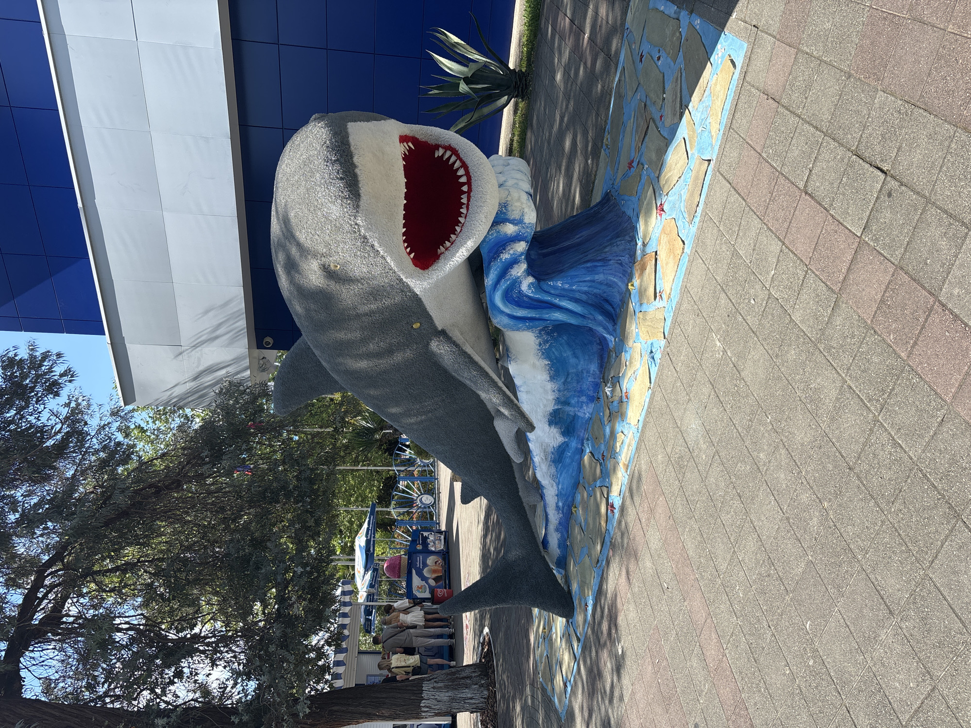 Marine sculpture display documented across Sochi tourist areas