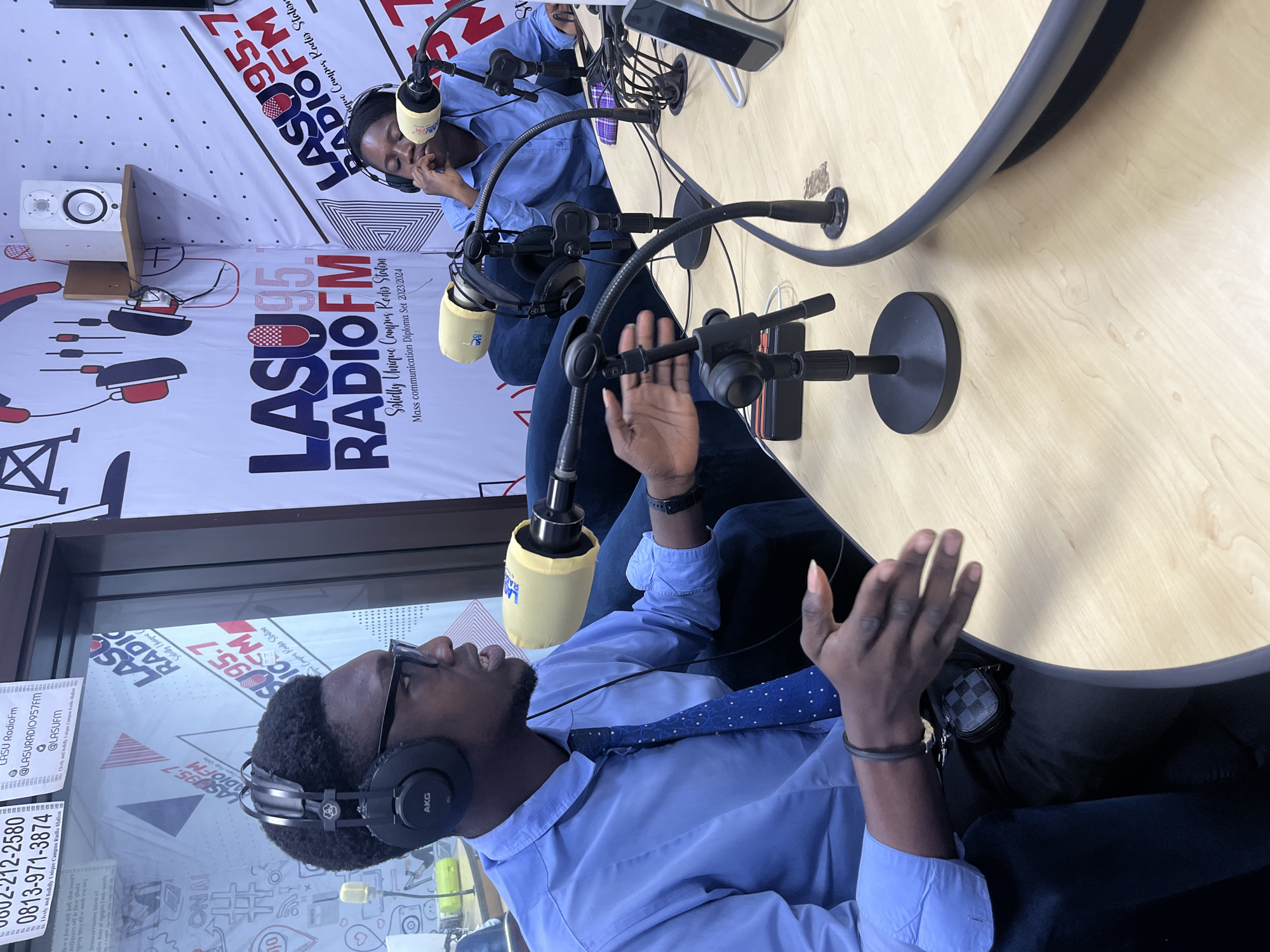 Students visit LASU campus radio station in Nigeria