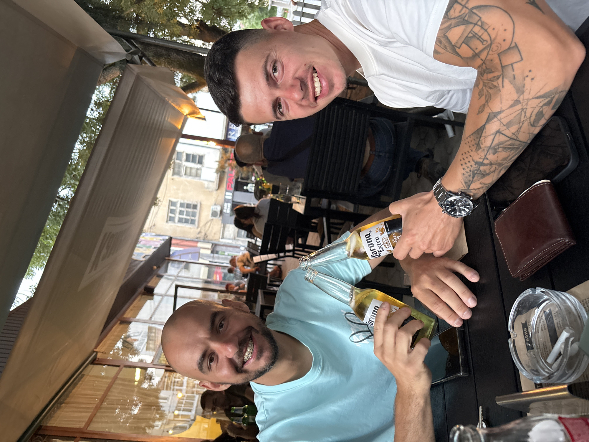 Evening dinner and drinks captured in Karlovo, Bulgaria