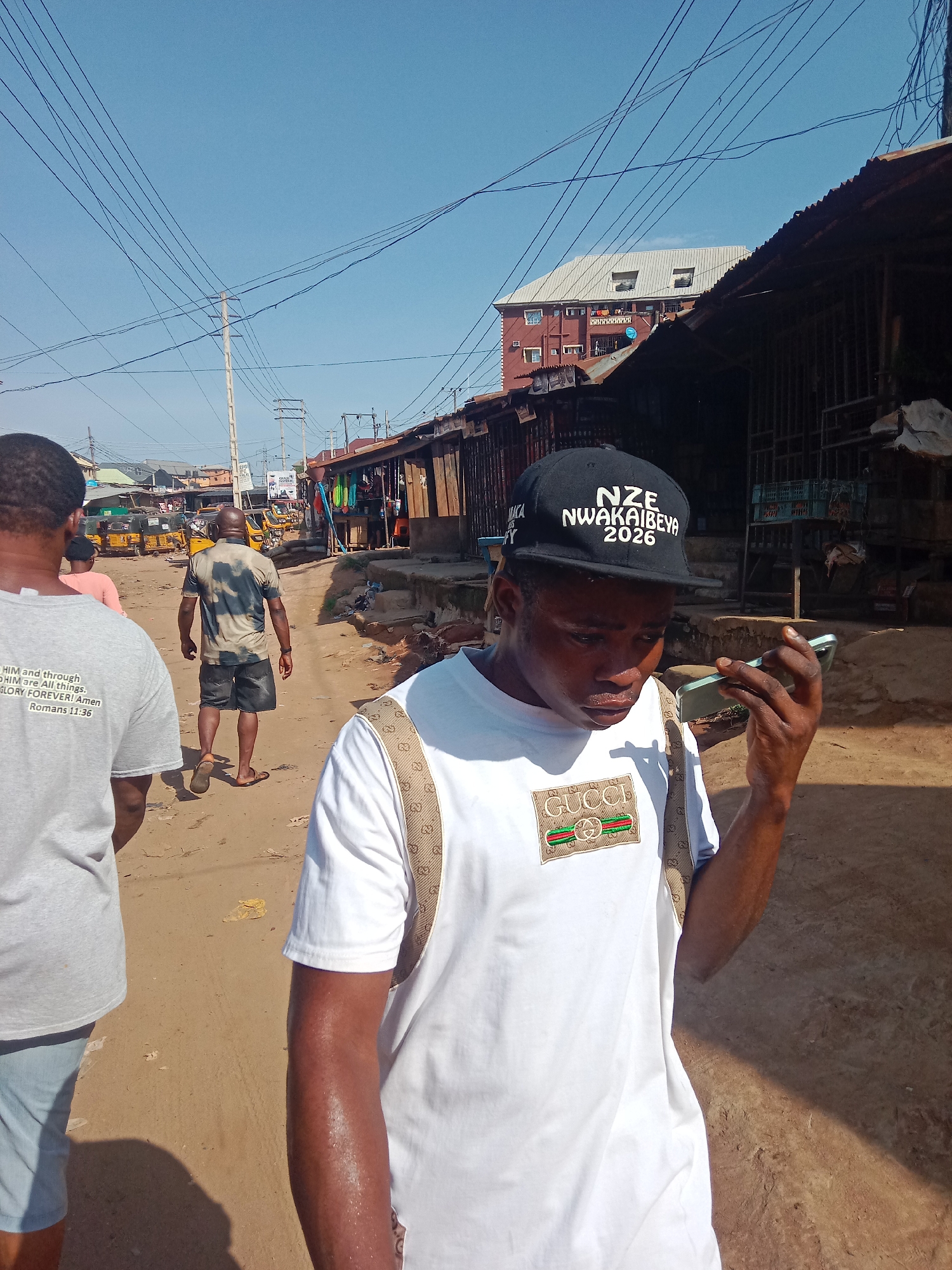 Morning market activity documented in Nkpor, Nigeria