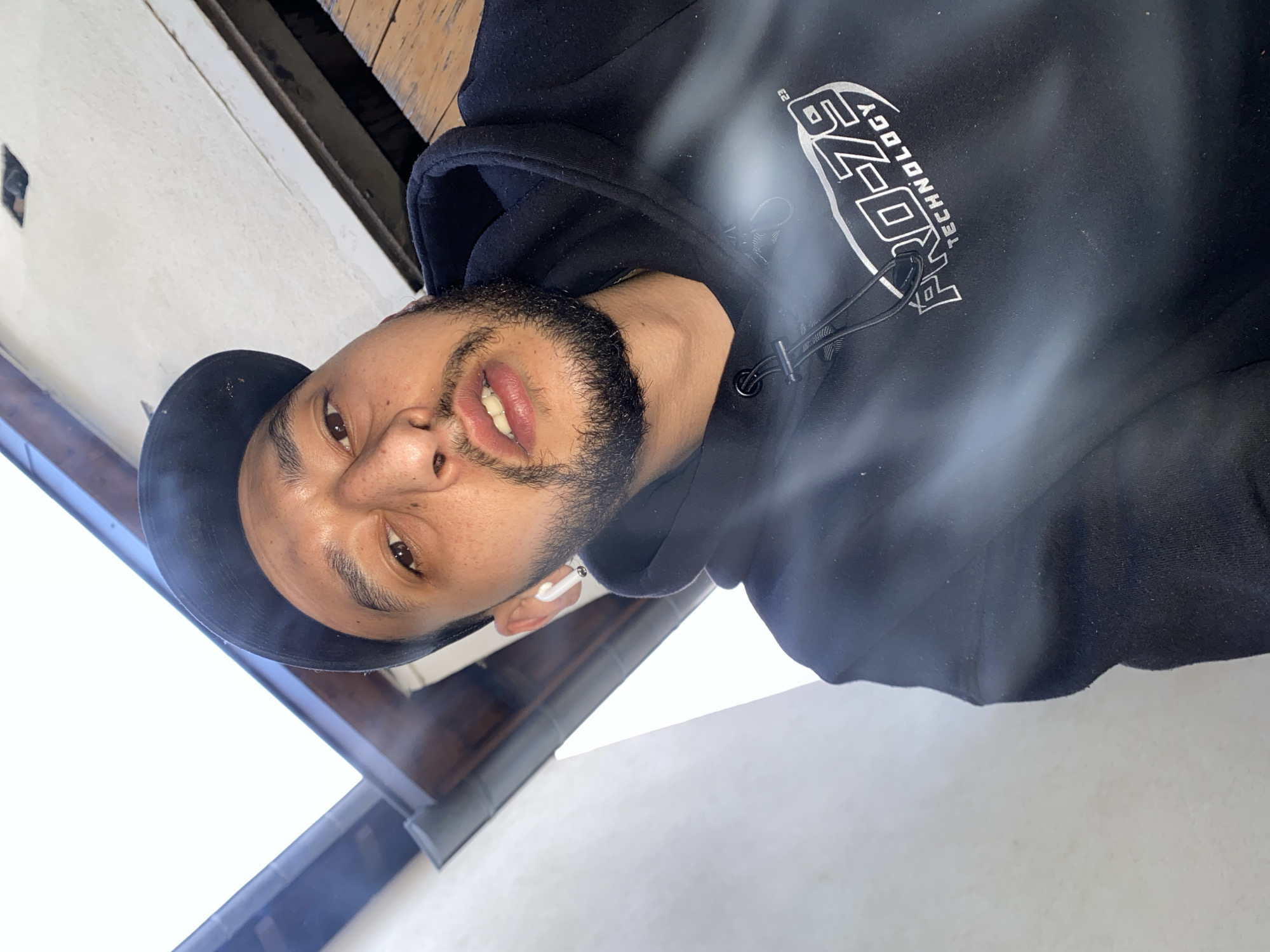 Tech worker selfie, social media post recorded in Schiltigheim