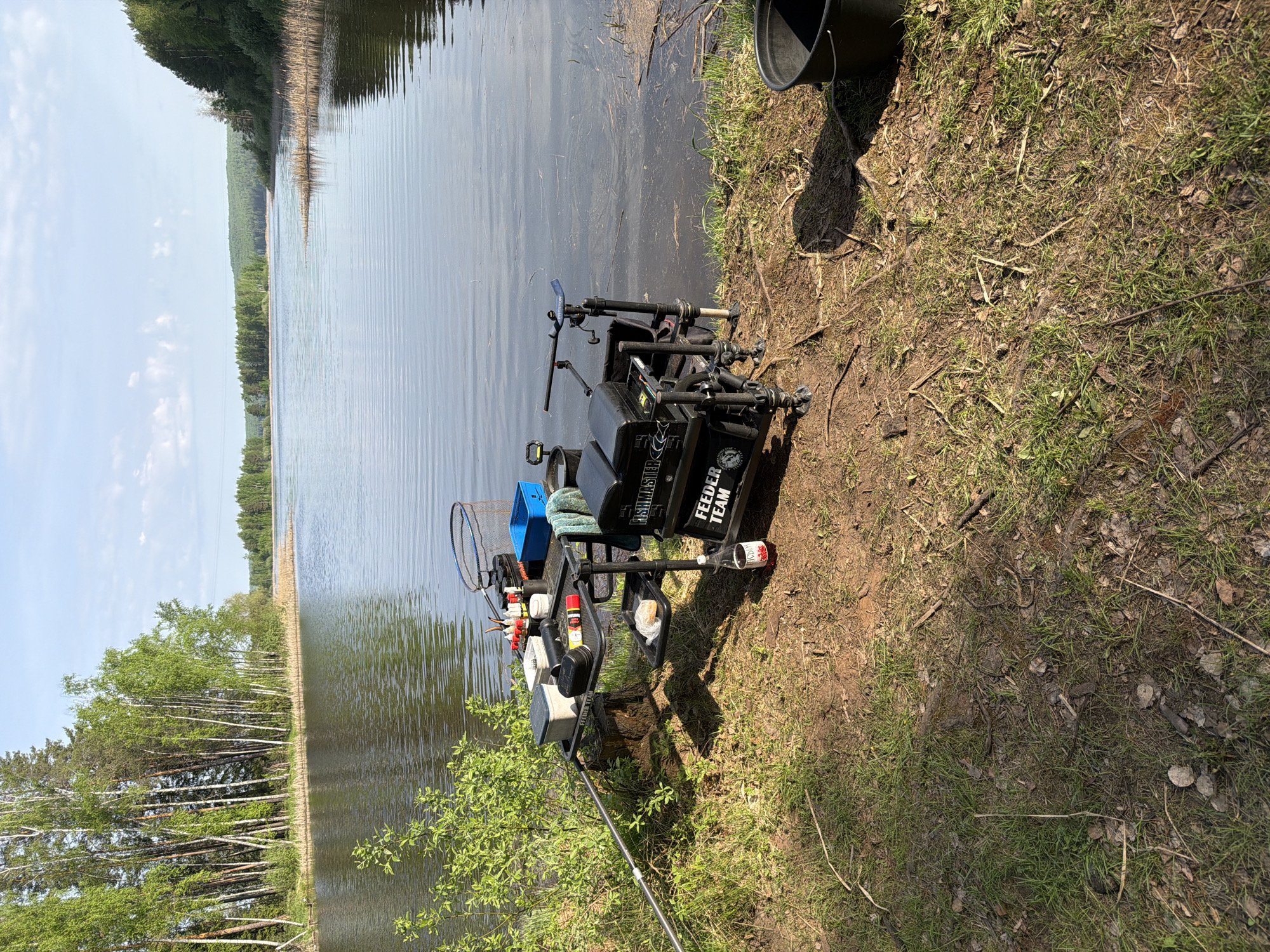 Early morning fishing setup documented near Chaykovsky, Russia