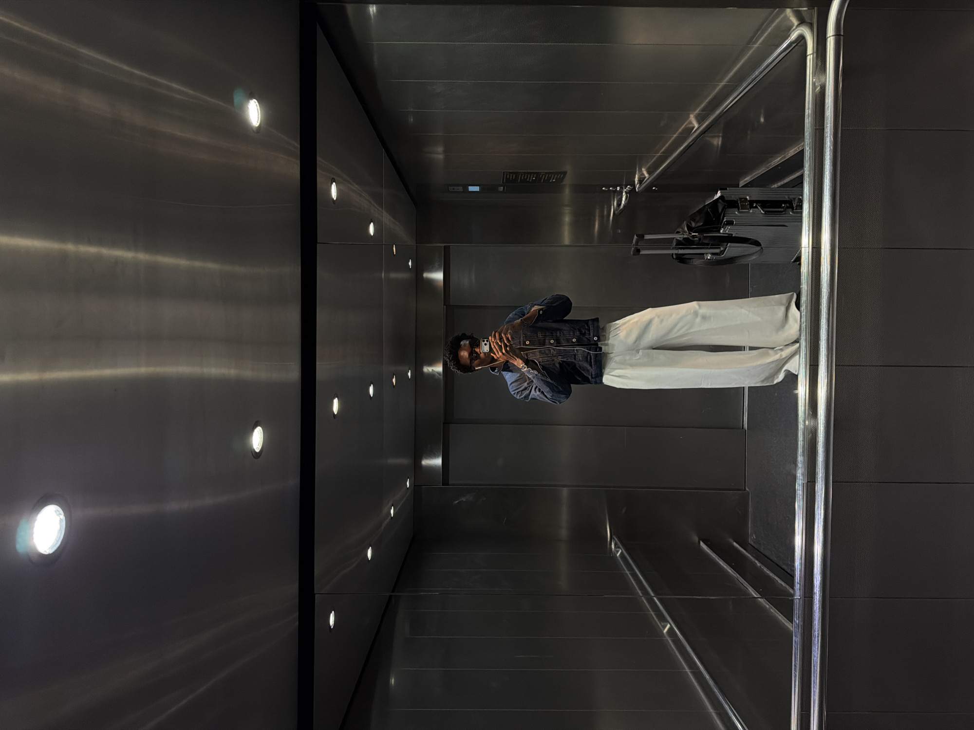 Elevator interior documented in Crawley, UK