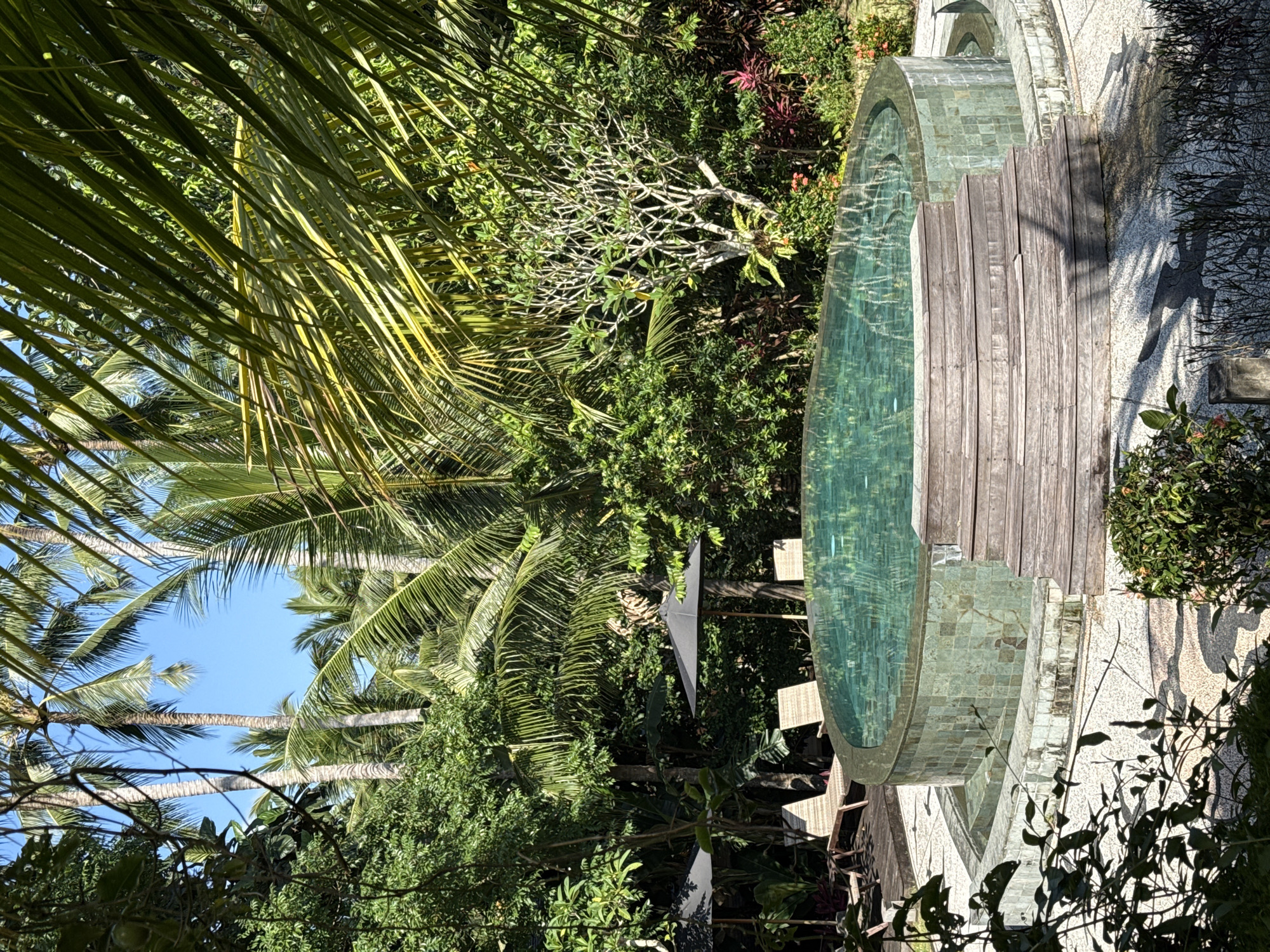 Morning scenes from tropical resort captured in Ubud