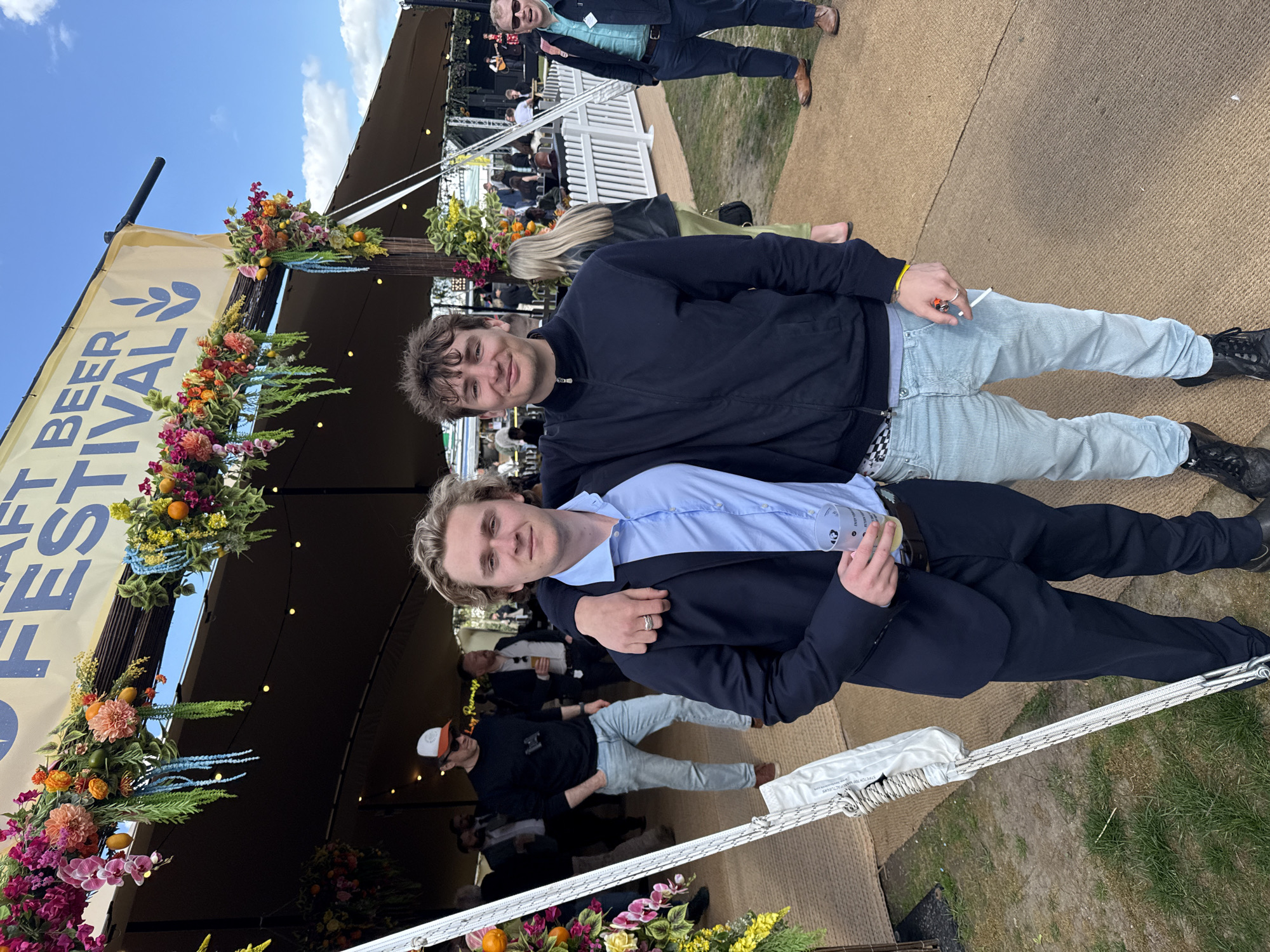 Craft beer festival features horse racing entertainment in Greenham