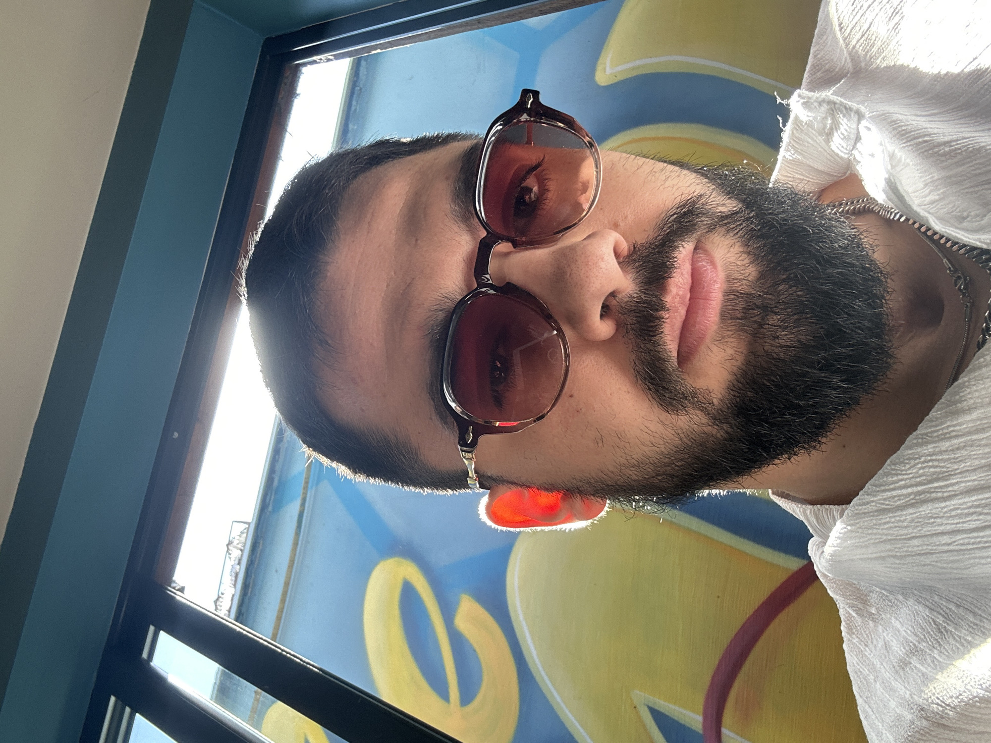 Man takes selfie at Sofia shopping mall