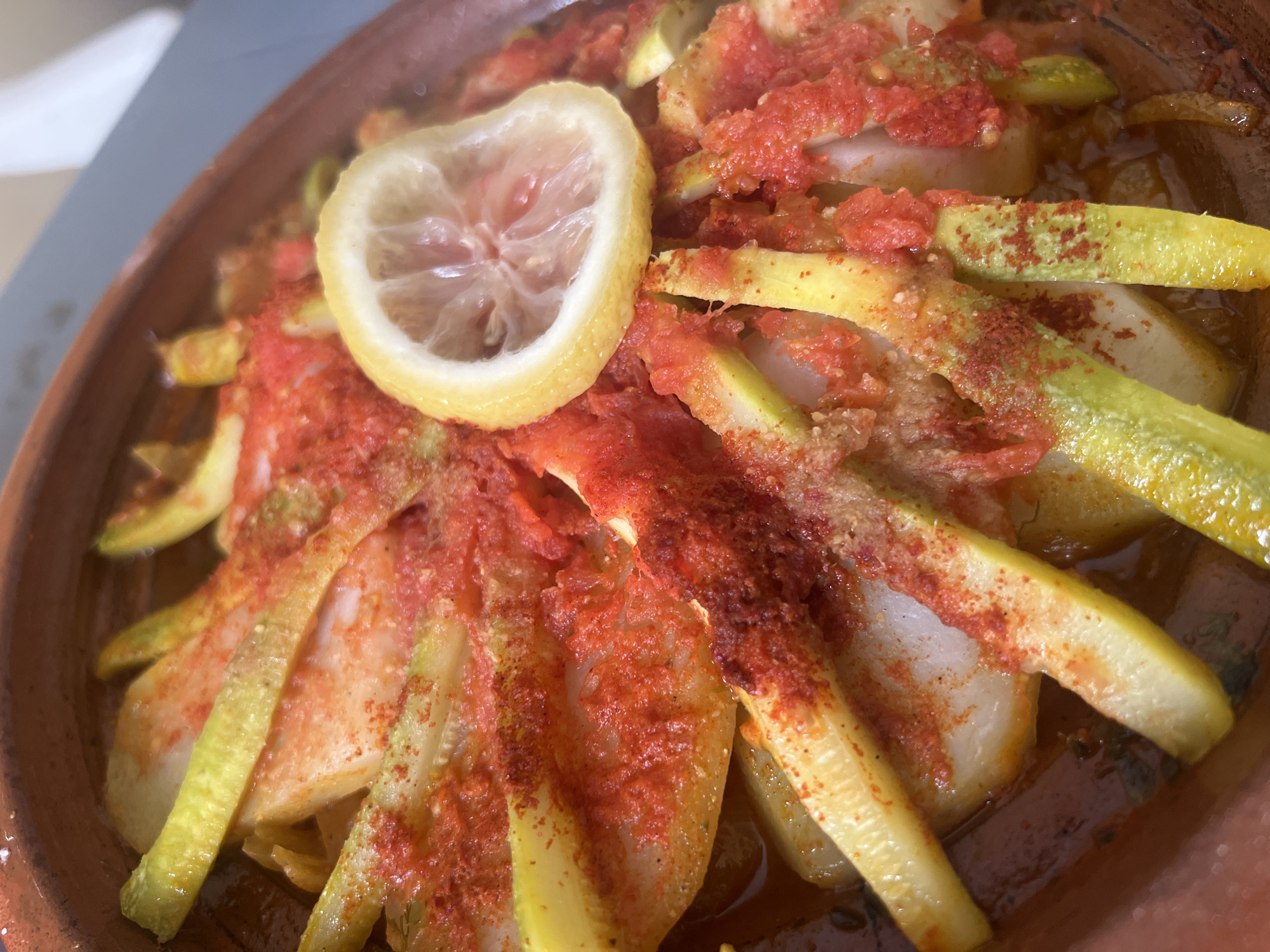 Traditional Moroccan tagine dish captured in Ouaouizert