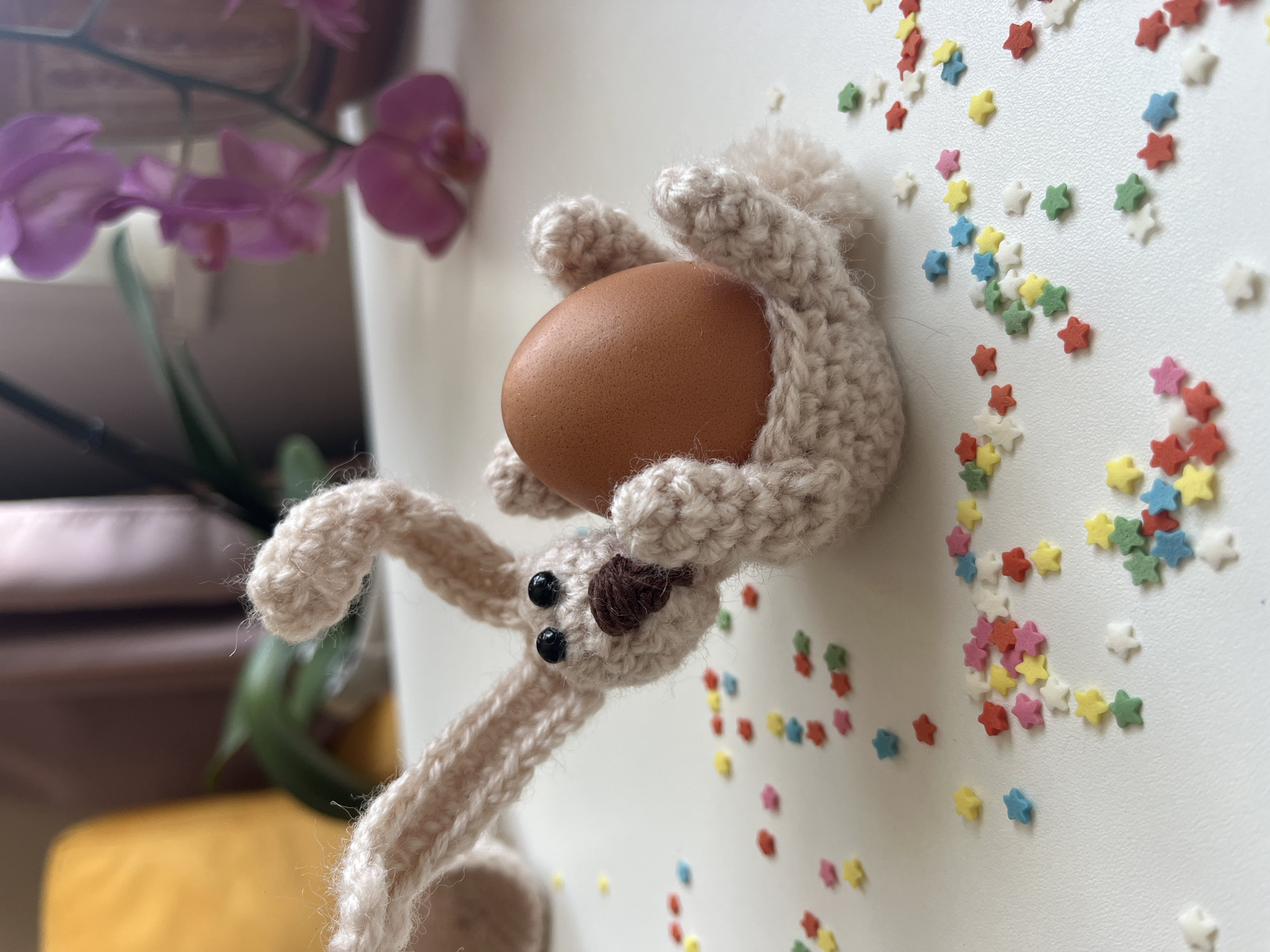 Handcrafted Easter decorations displayed in Nizhny Novgorod home