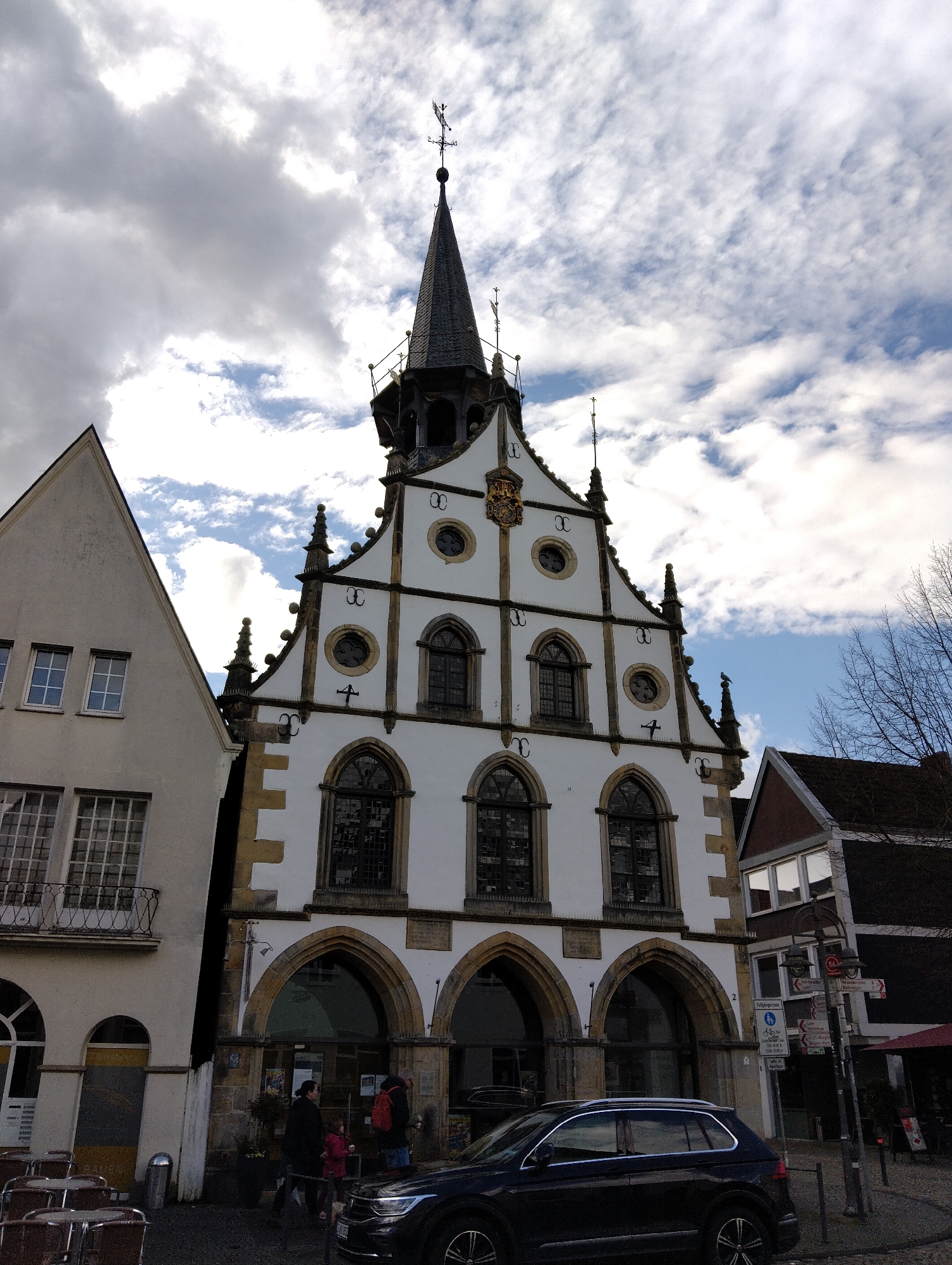 Historic Burgsteinfurt town center documented by witnesses