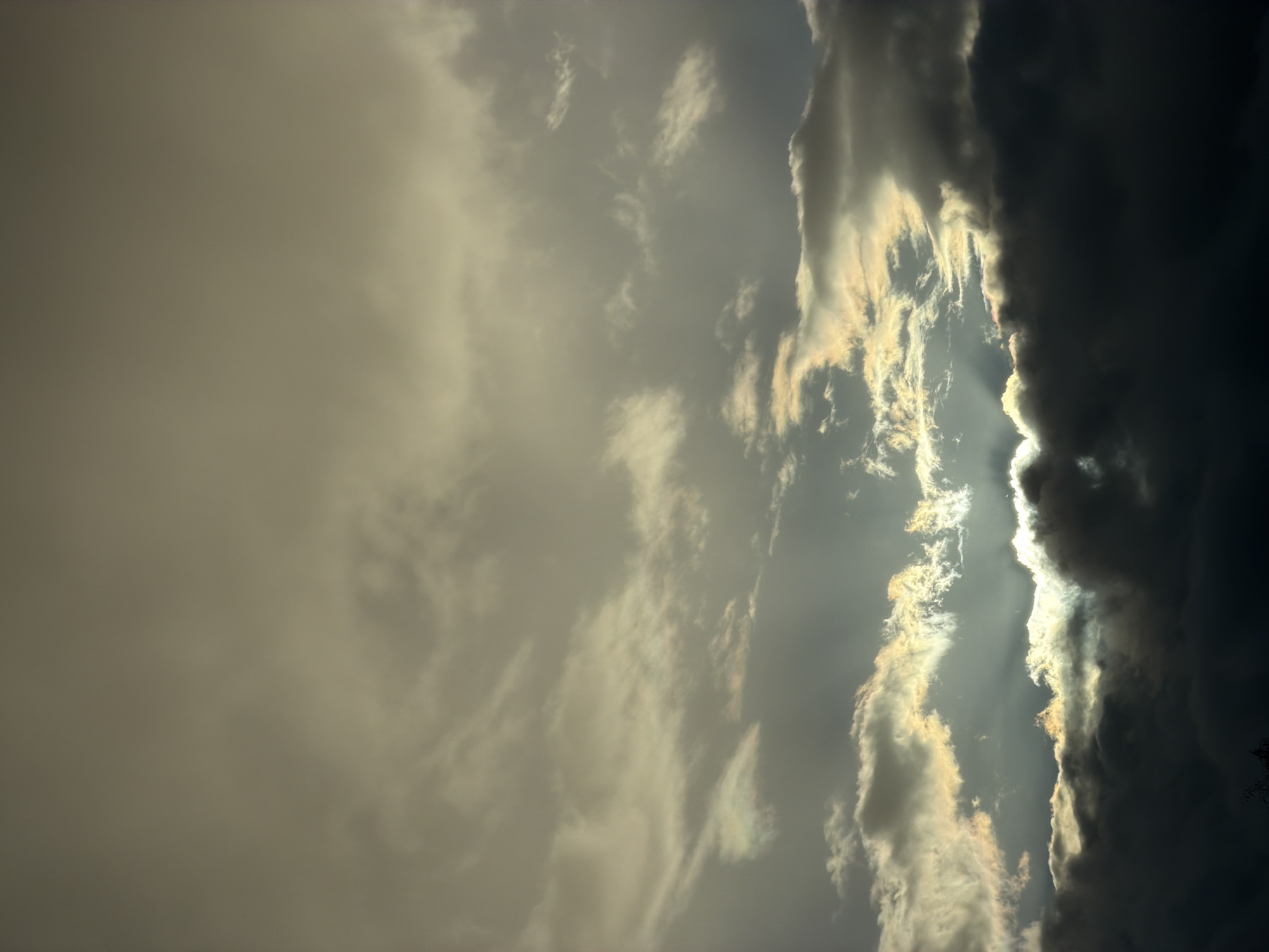 Mixed cloud formations observed over Esch-sur-Alzette, Luxembourg