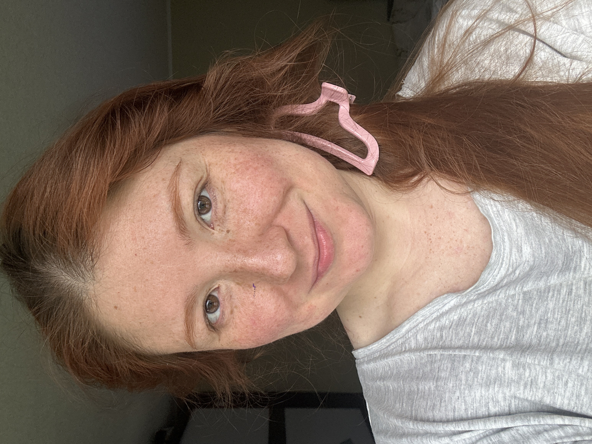 Spring morning documented by red-haired woman in Nizhny Novgorod