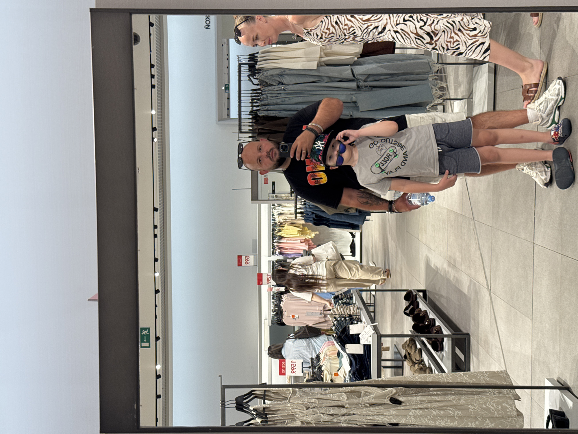 Casual stop inside a Sochi clothing store
