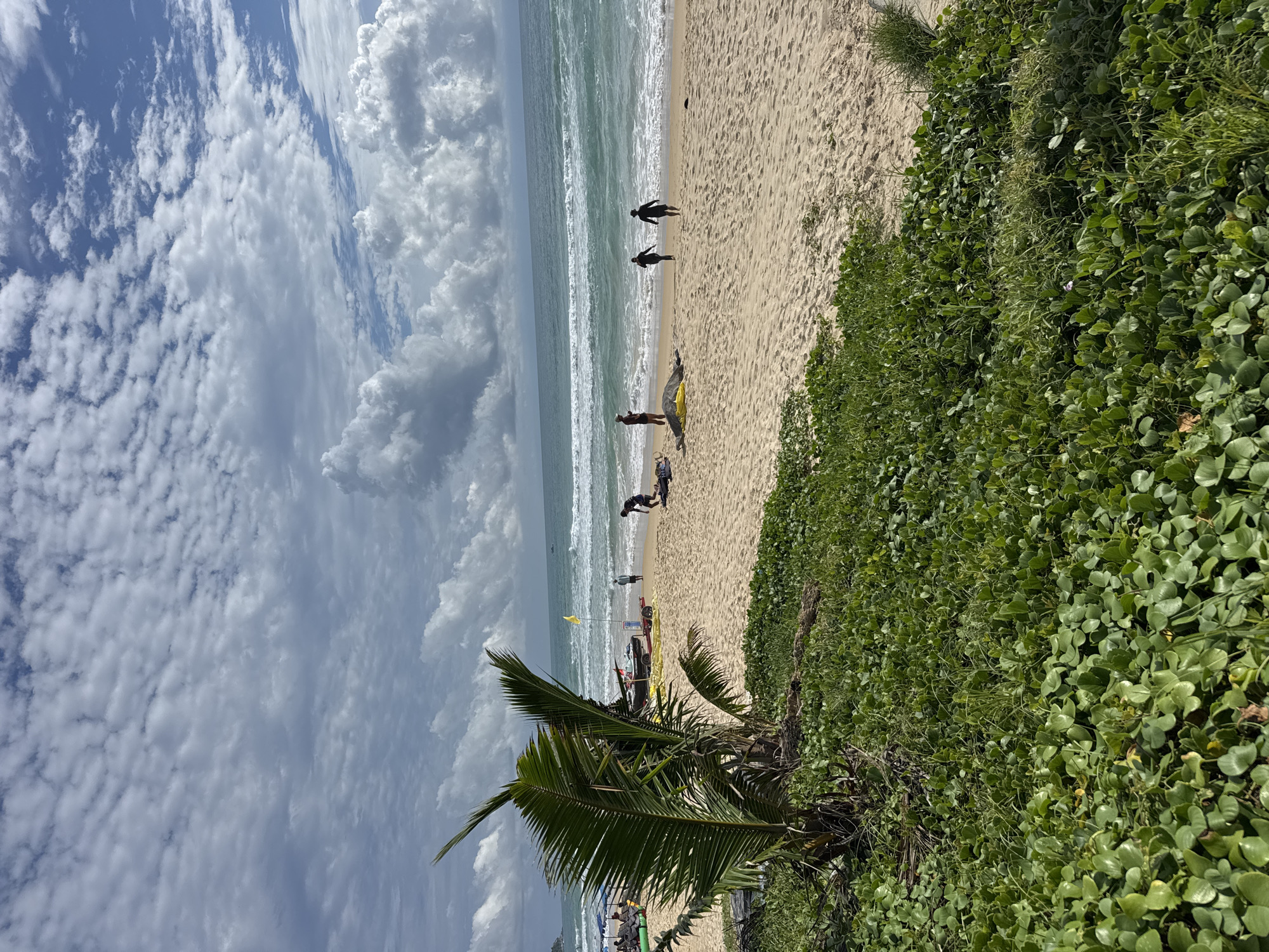 Morning beach life documented in Karon, Thailand tourist area
