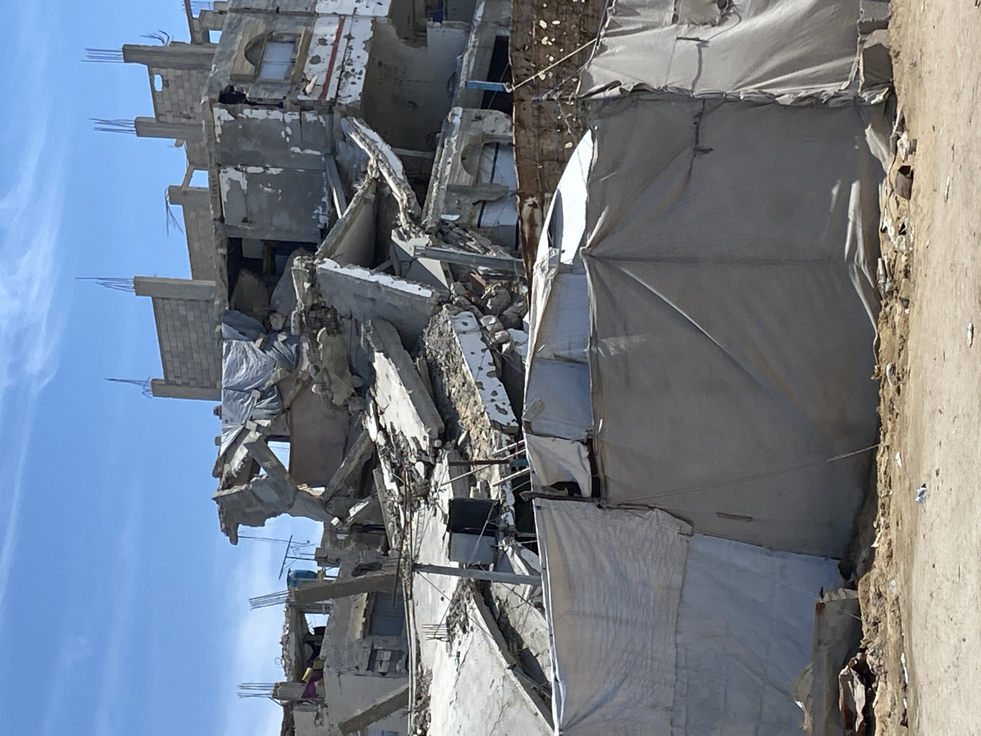 Damaged buildings documented in Gaza City