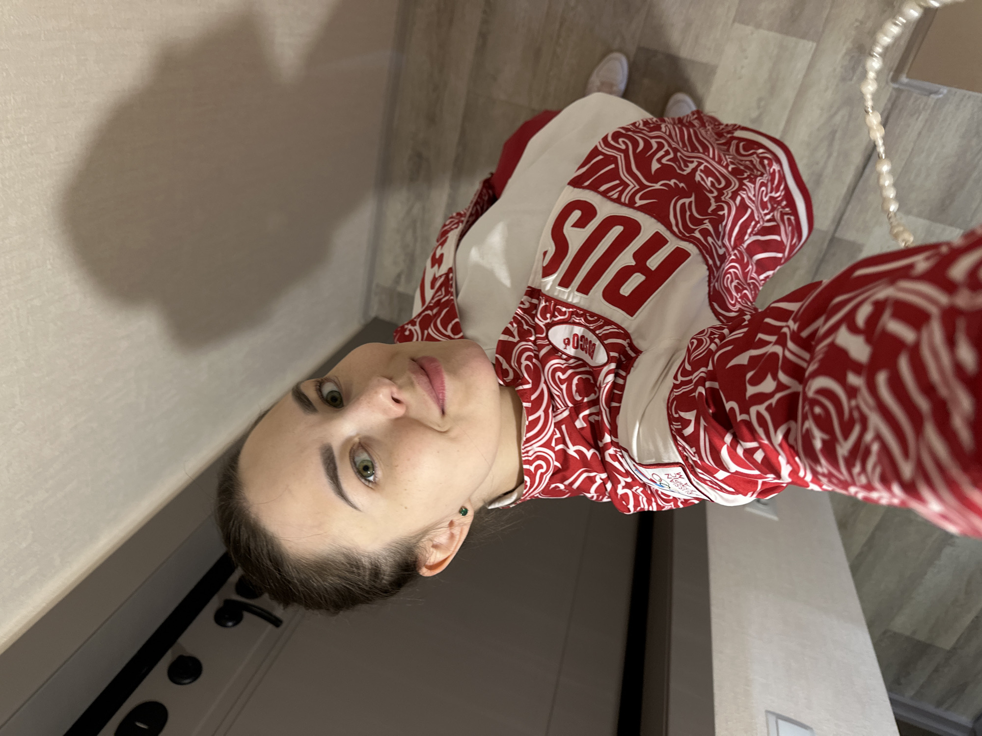 Woman documents morning activities across Perm, Russia locations