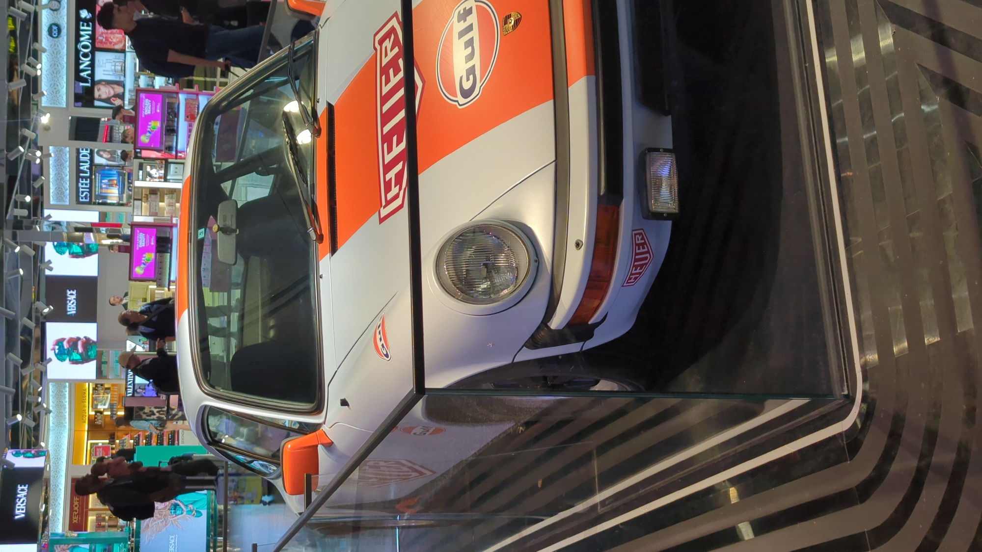 Gulf Porsche and bear sculpture on display in Doha retail space
