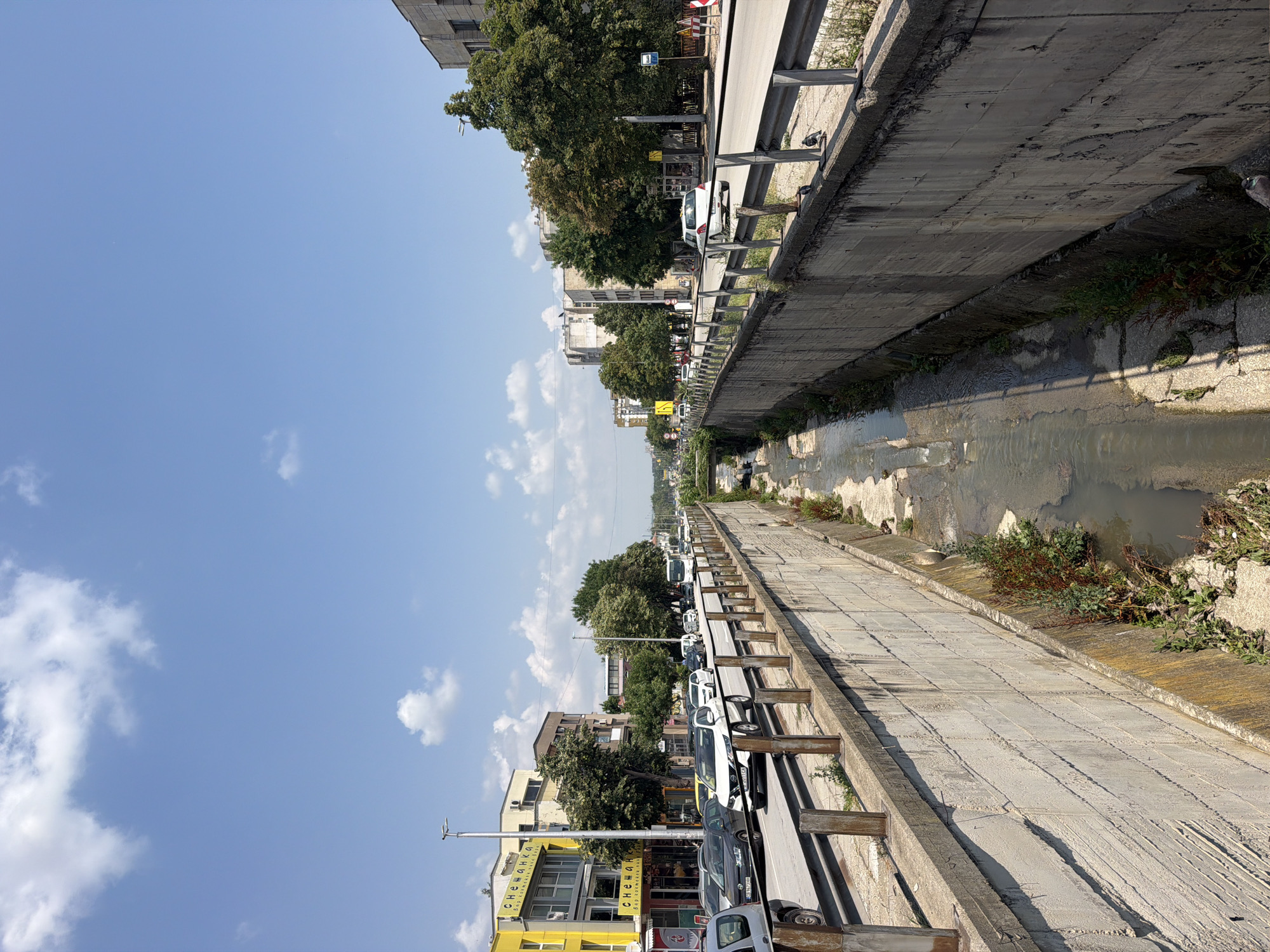 Street-level and skyline views of Shumen, Bulgaria