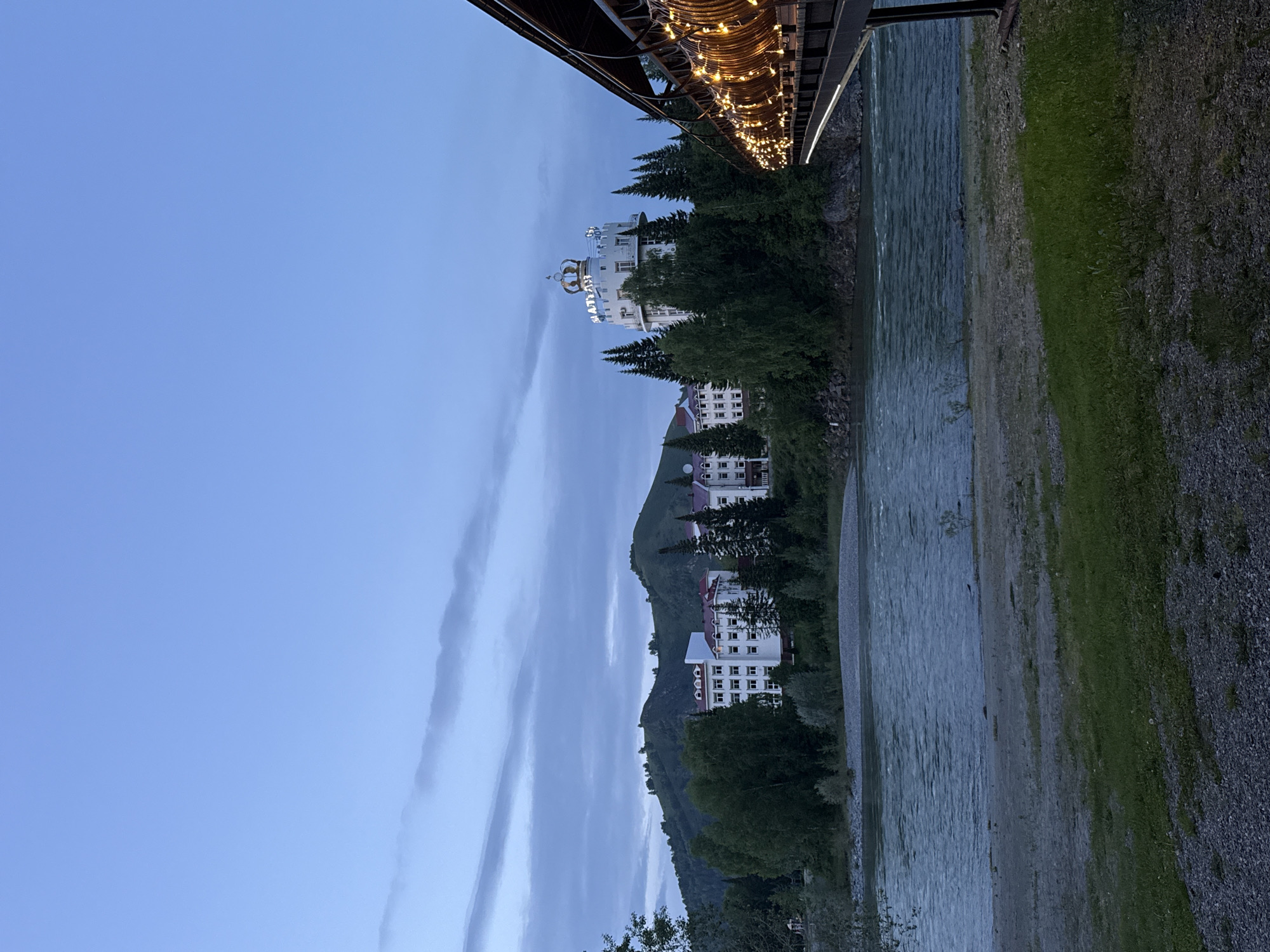 Katun' River and Hotel complex observed in Russia