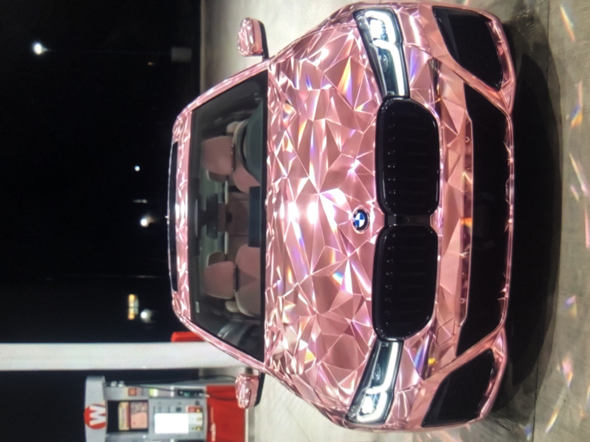 Pink BMW and overloaded trucks spotted in Lhokseumawe