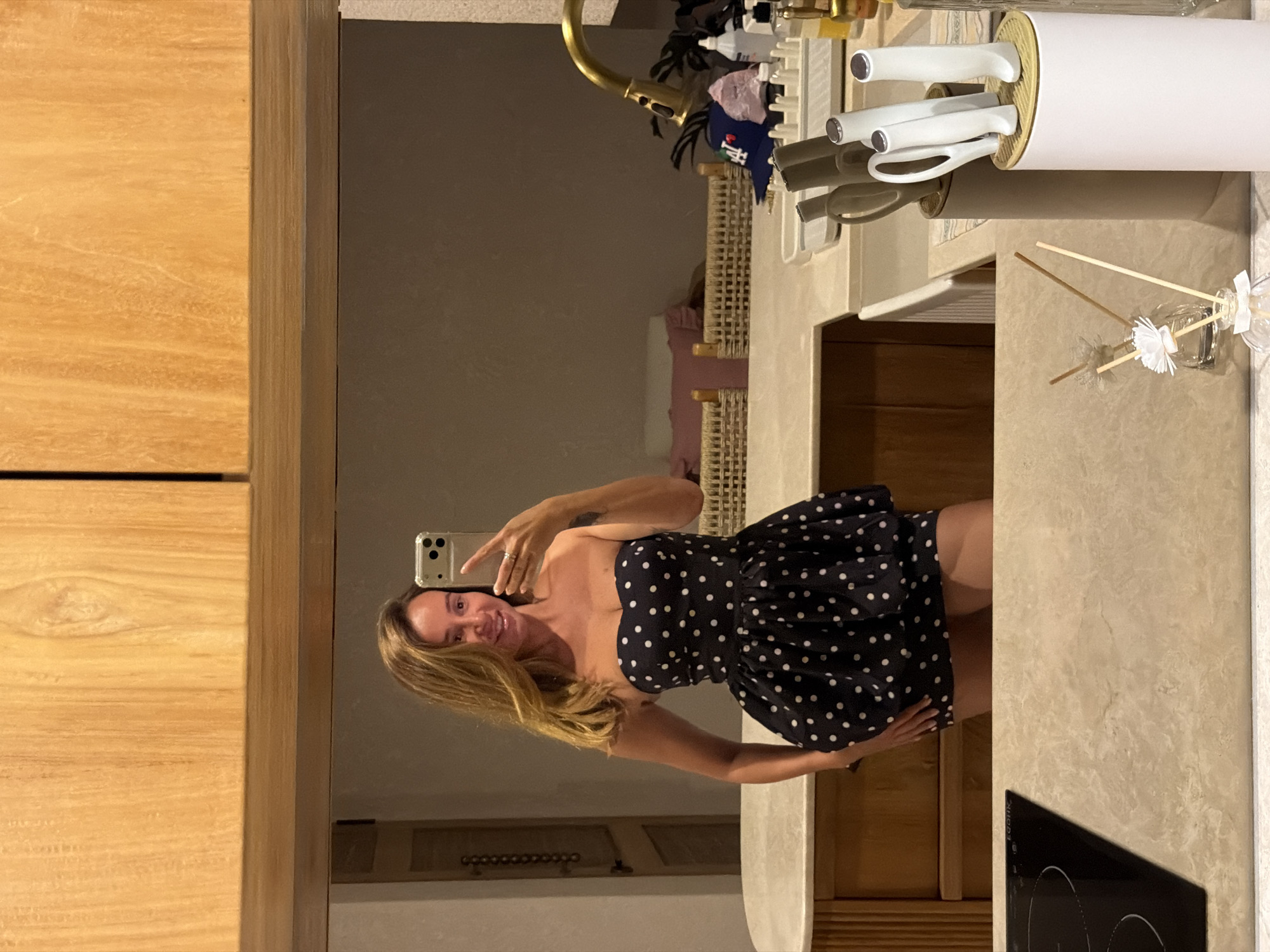 Getting ready in Mengwi: towel to polka-dot dress, step by step