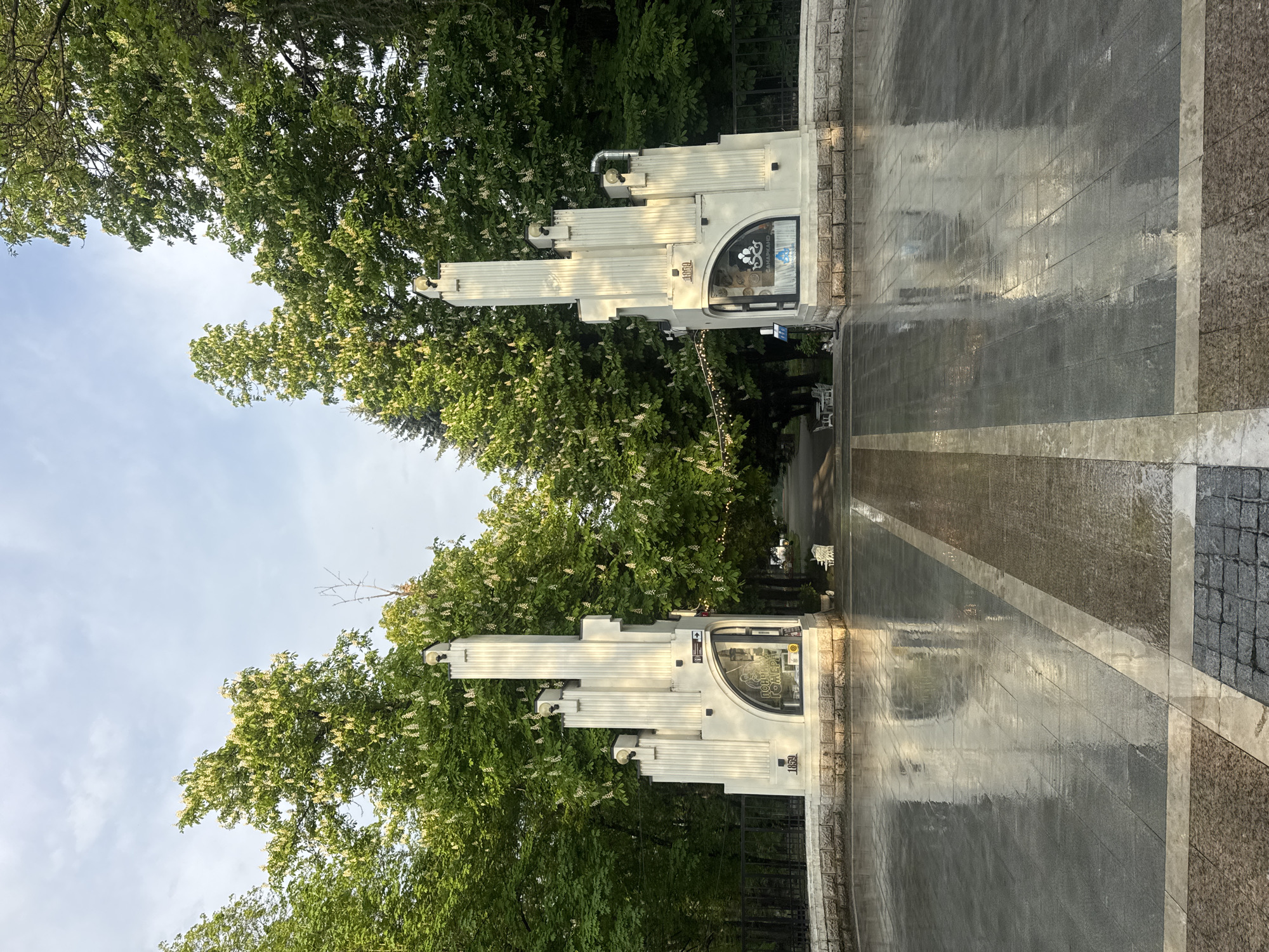 Vladikavkaz street documentation captures monuments, architecture, Victory Day displays