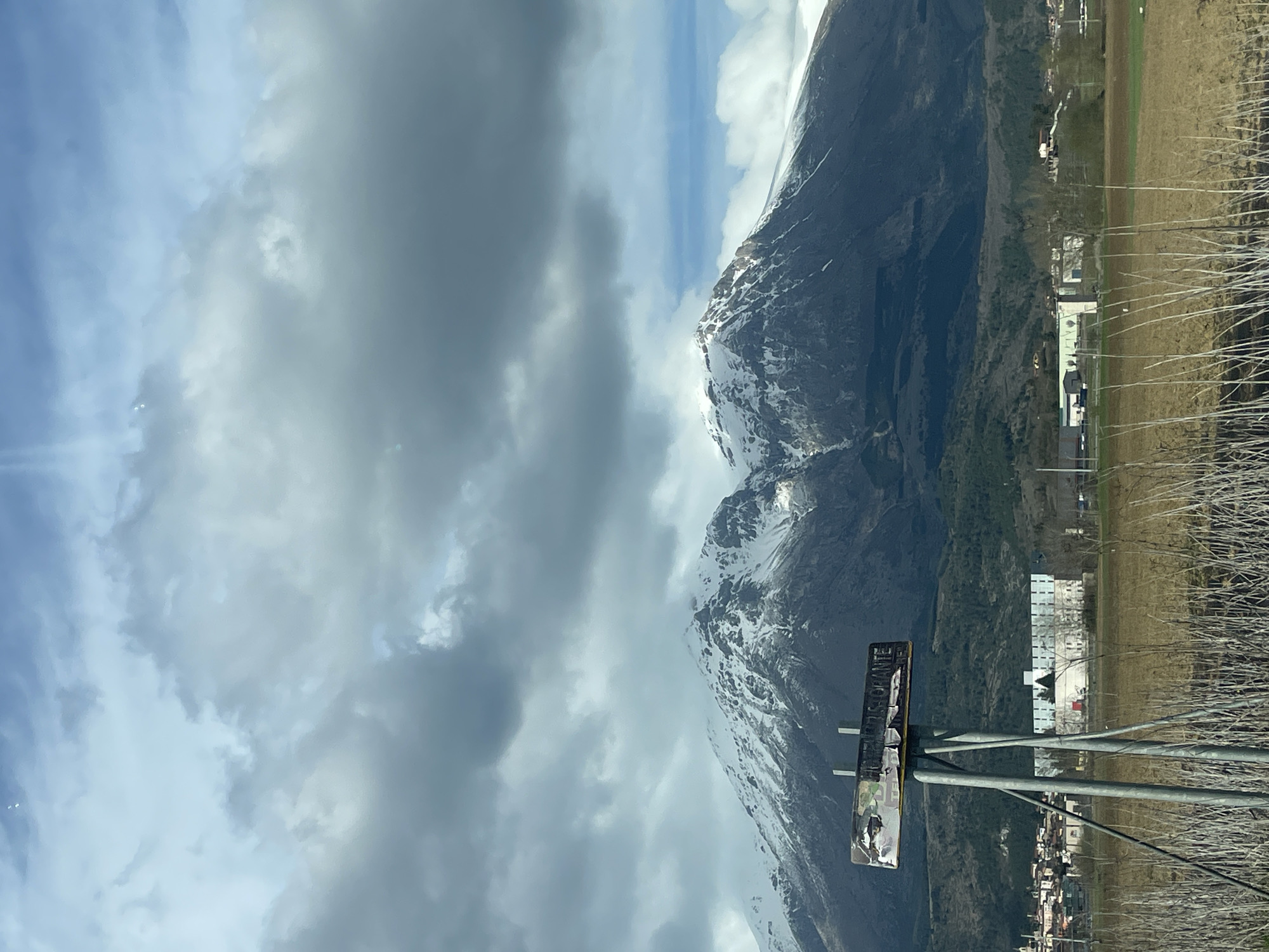 Mountain landscape photographed in Scurcola Marsicana, Italy