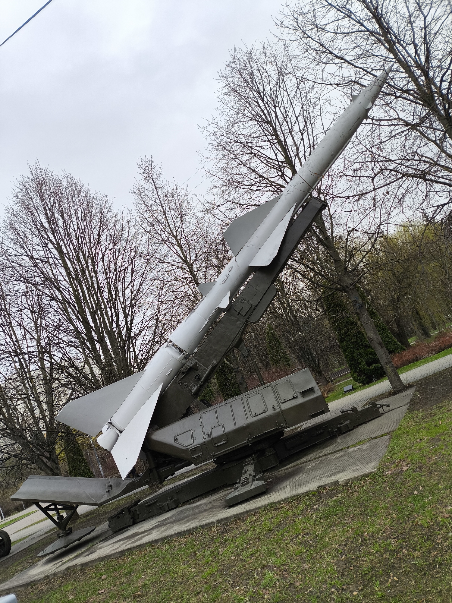Visitor documents Soviet military memorial displays in Khimki park