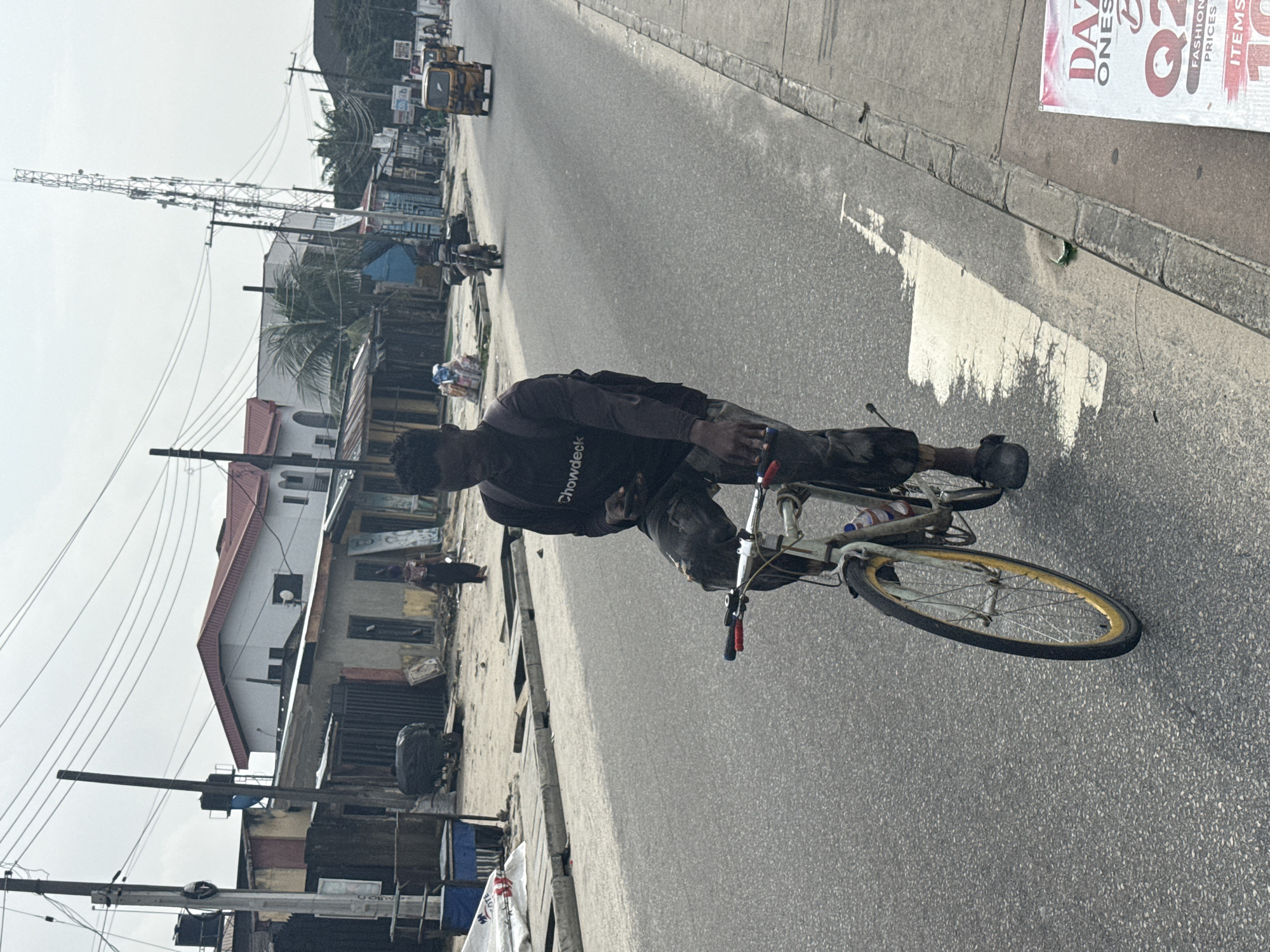 Morning street life in Ado, Nigeria