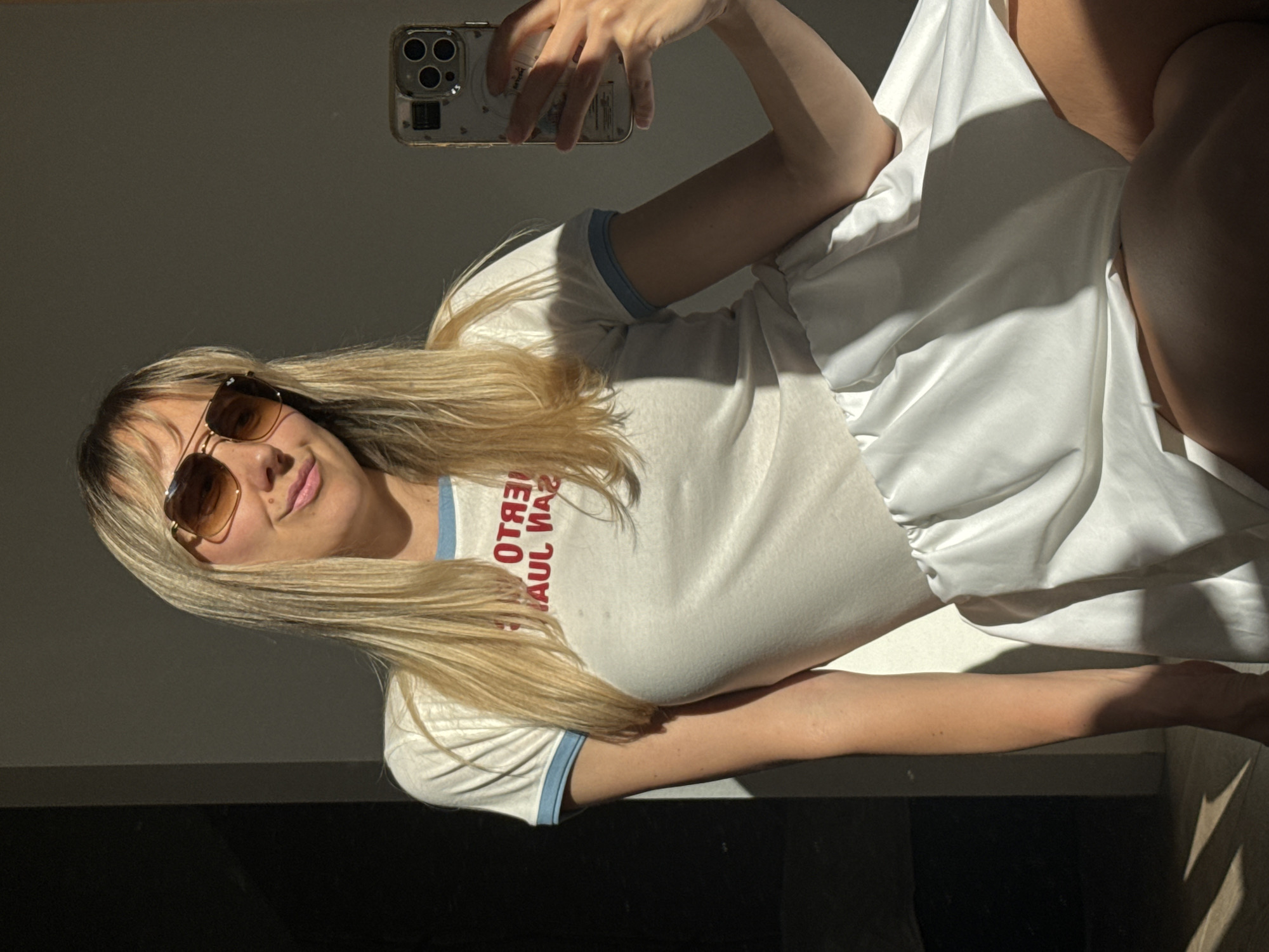Woman documents leisurely afternoon with selfies and meals in Latvia