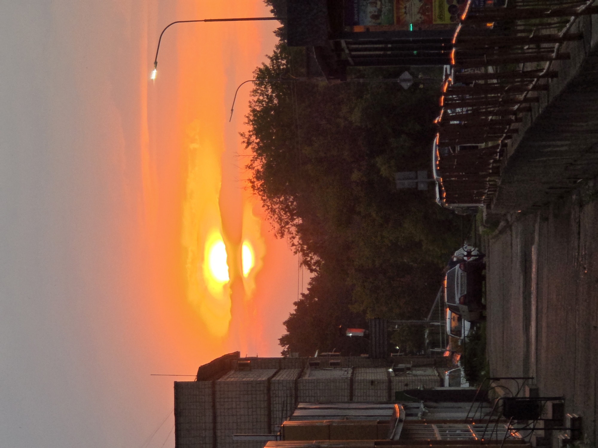 Sunset sweep through Chaikovsky, Russia on a July evening