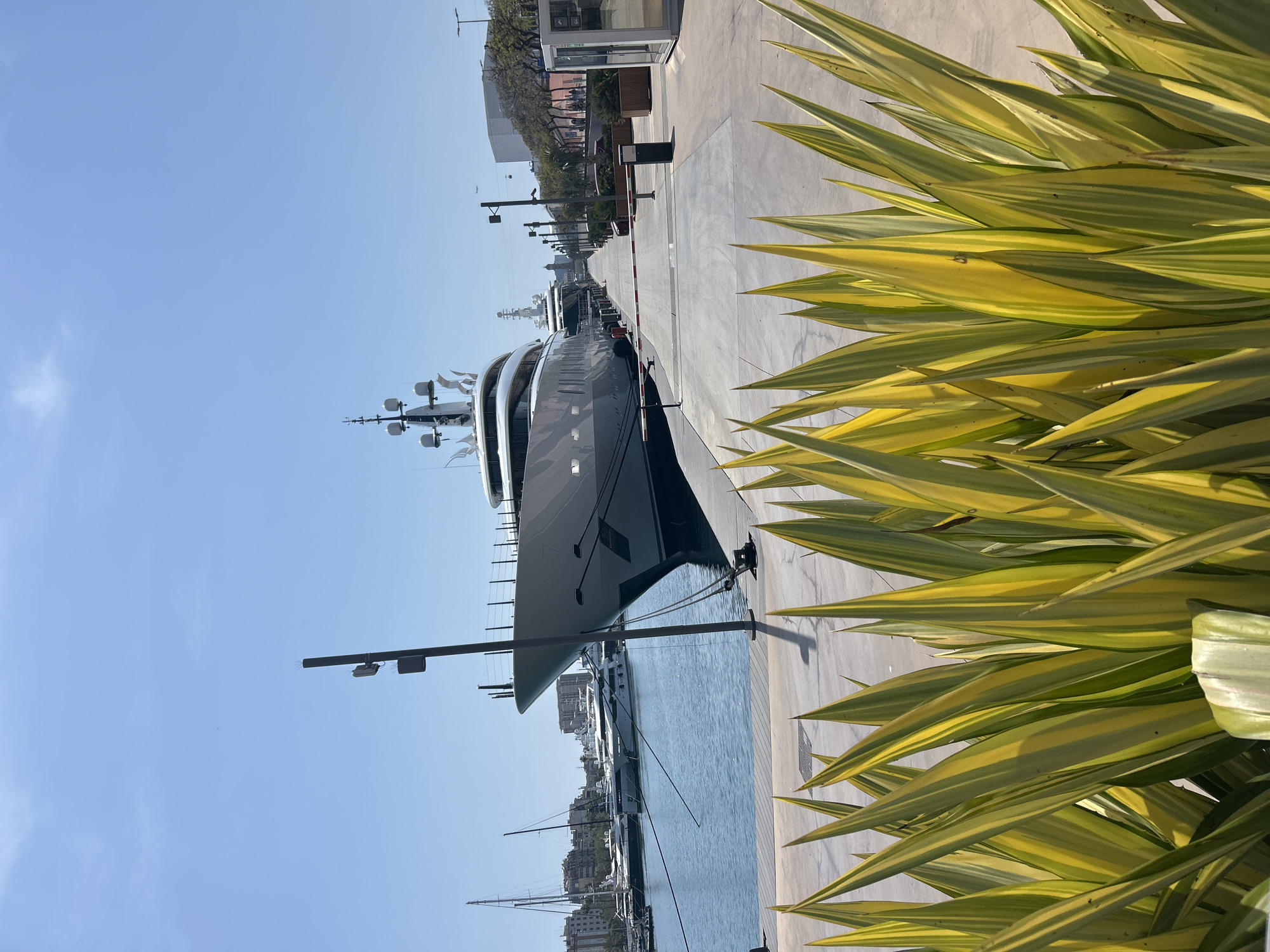 Barcelona waterfront sees typical weekend activity during sunny morning