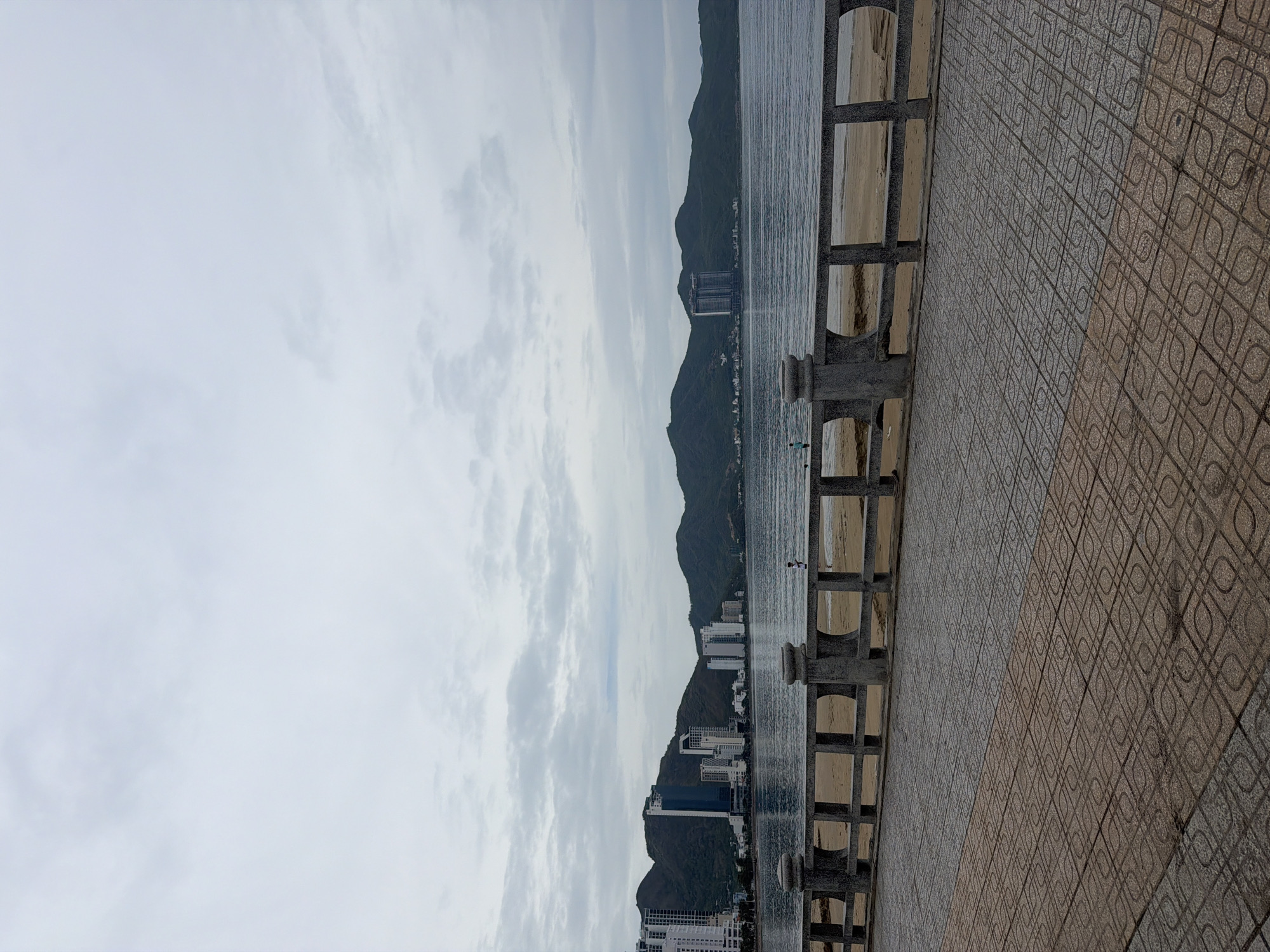 Dawn coastal scenes captured along Nha Trang Bay waterfront