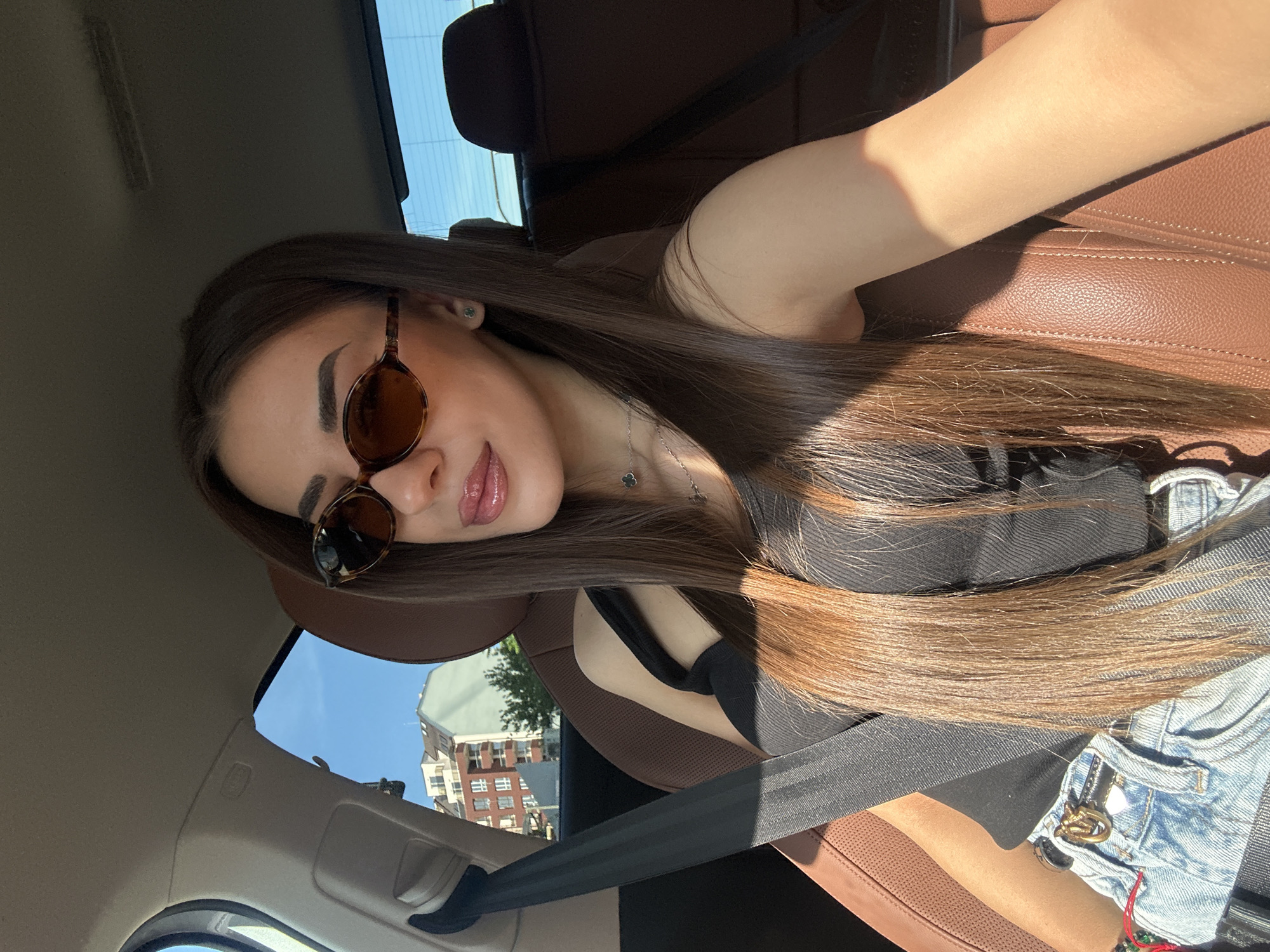 Woman observed in driver's seat in Sofia, Bulgaria
