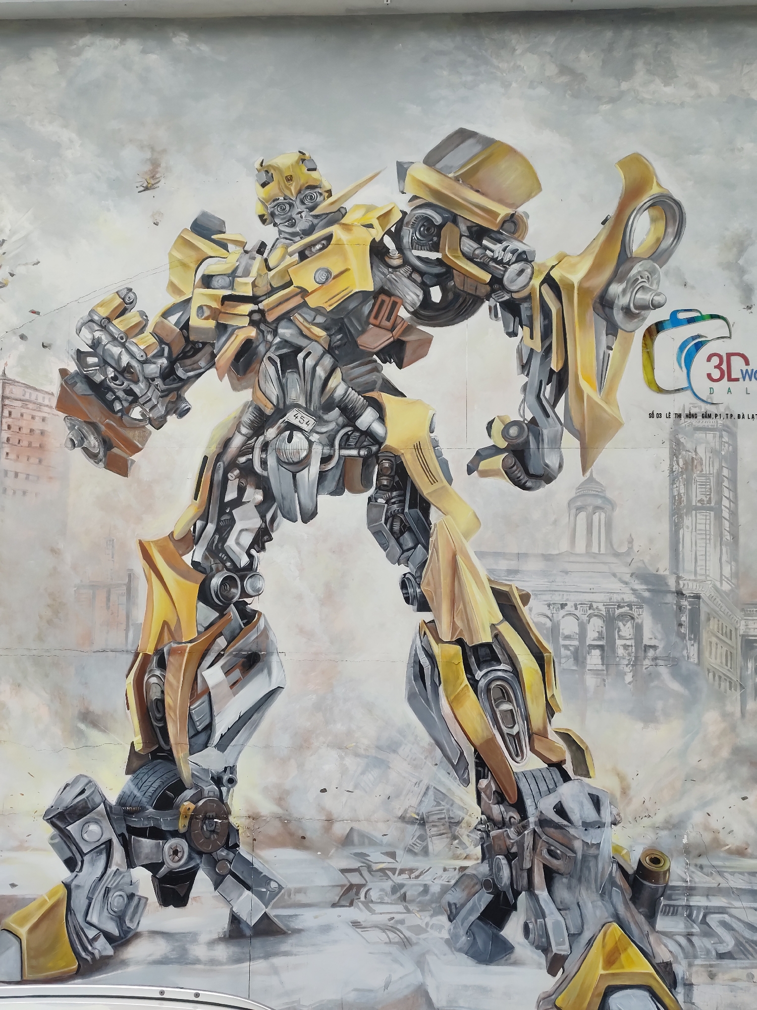 Pop culture street art murals documented in Da Lat Vietnam