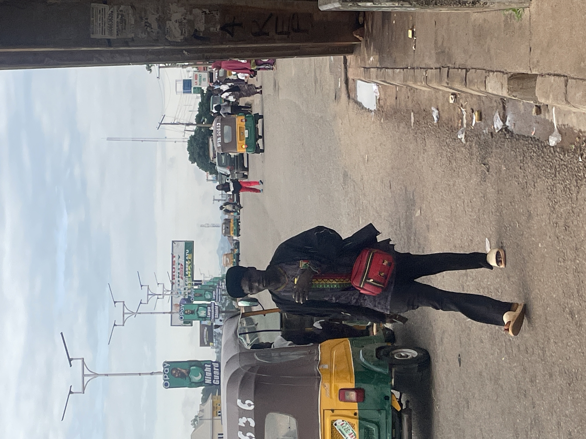 Morning street life in Gura Top and Jos, Nigeria