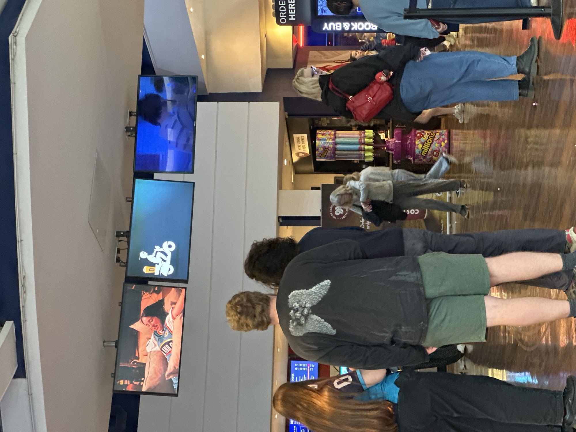 Cinema patrons queue at Tunbridge Wells entertainment complex