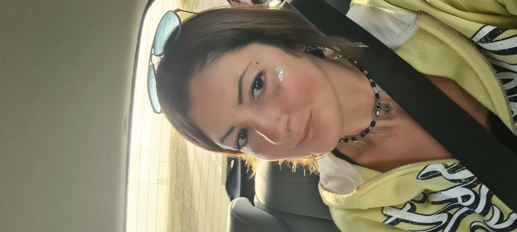 Woman travels through golden farmland in southern Israel