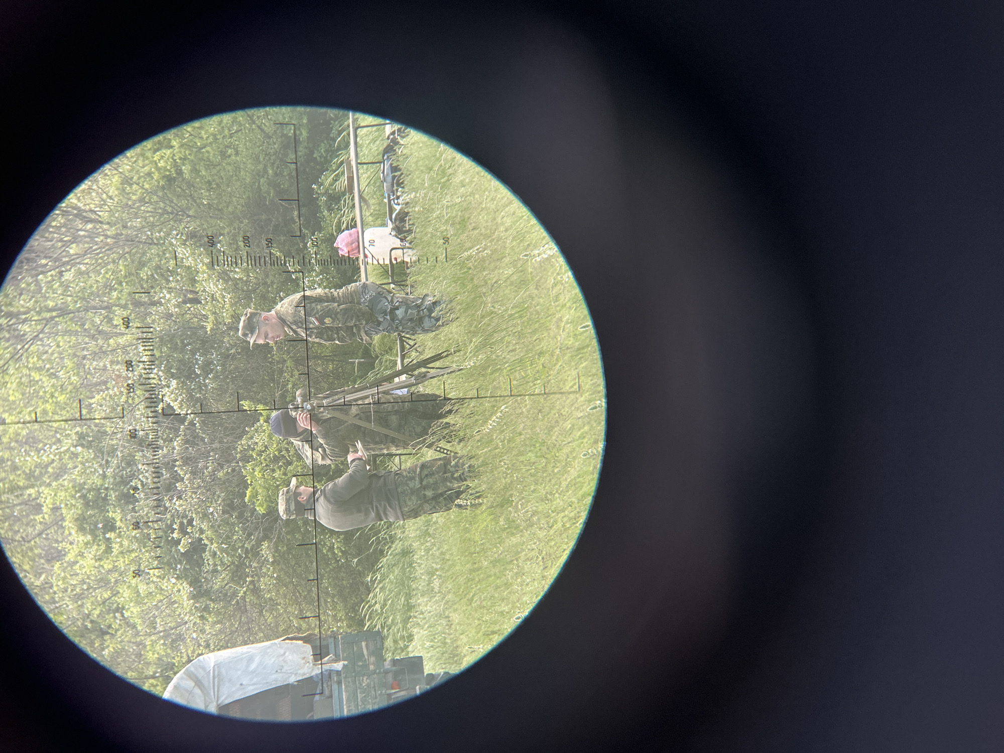 Military personnel with rifle observed in Bulgarian woodland