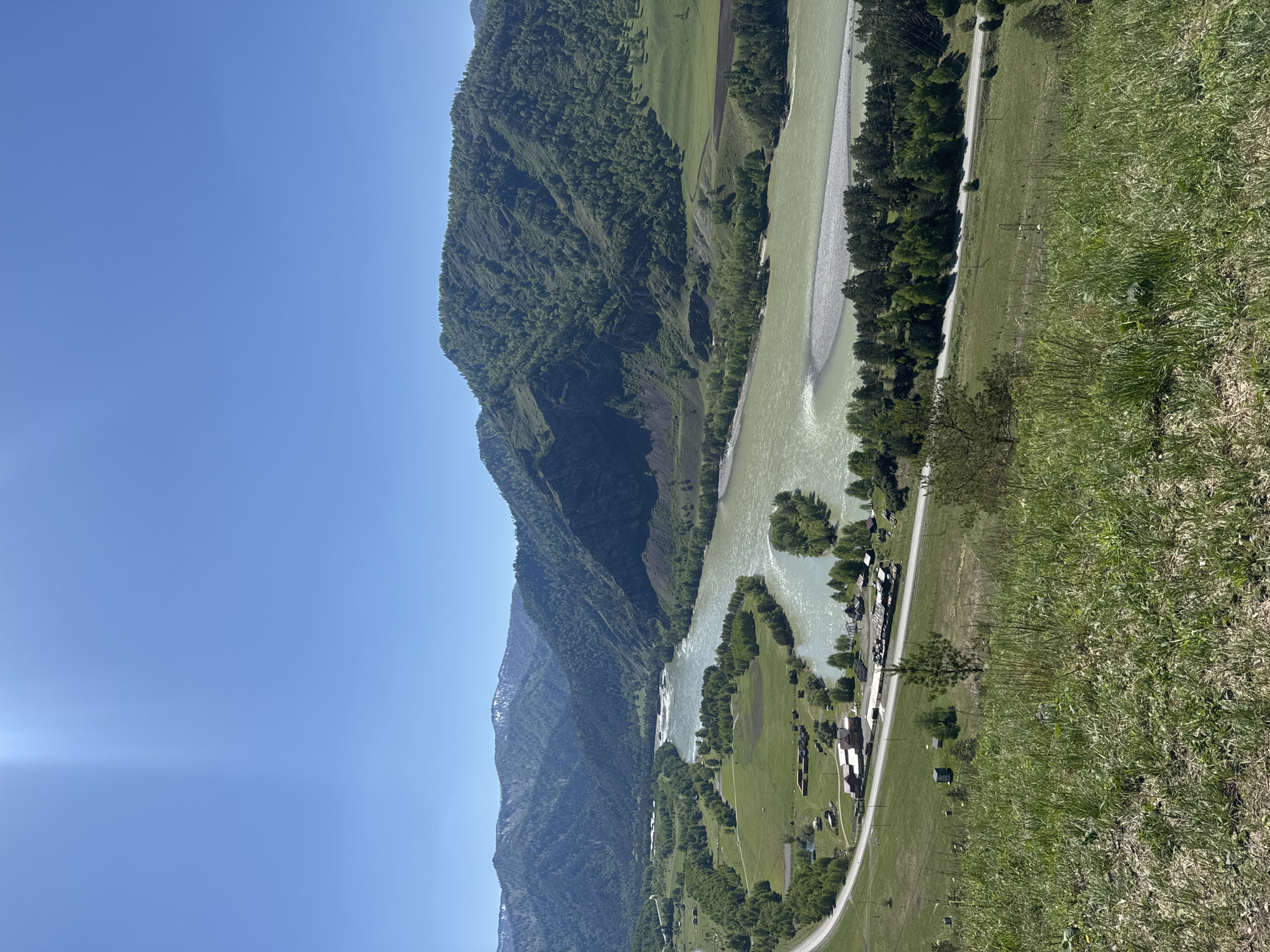 River valley landscape documented in Chemal, Russia
