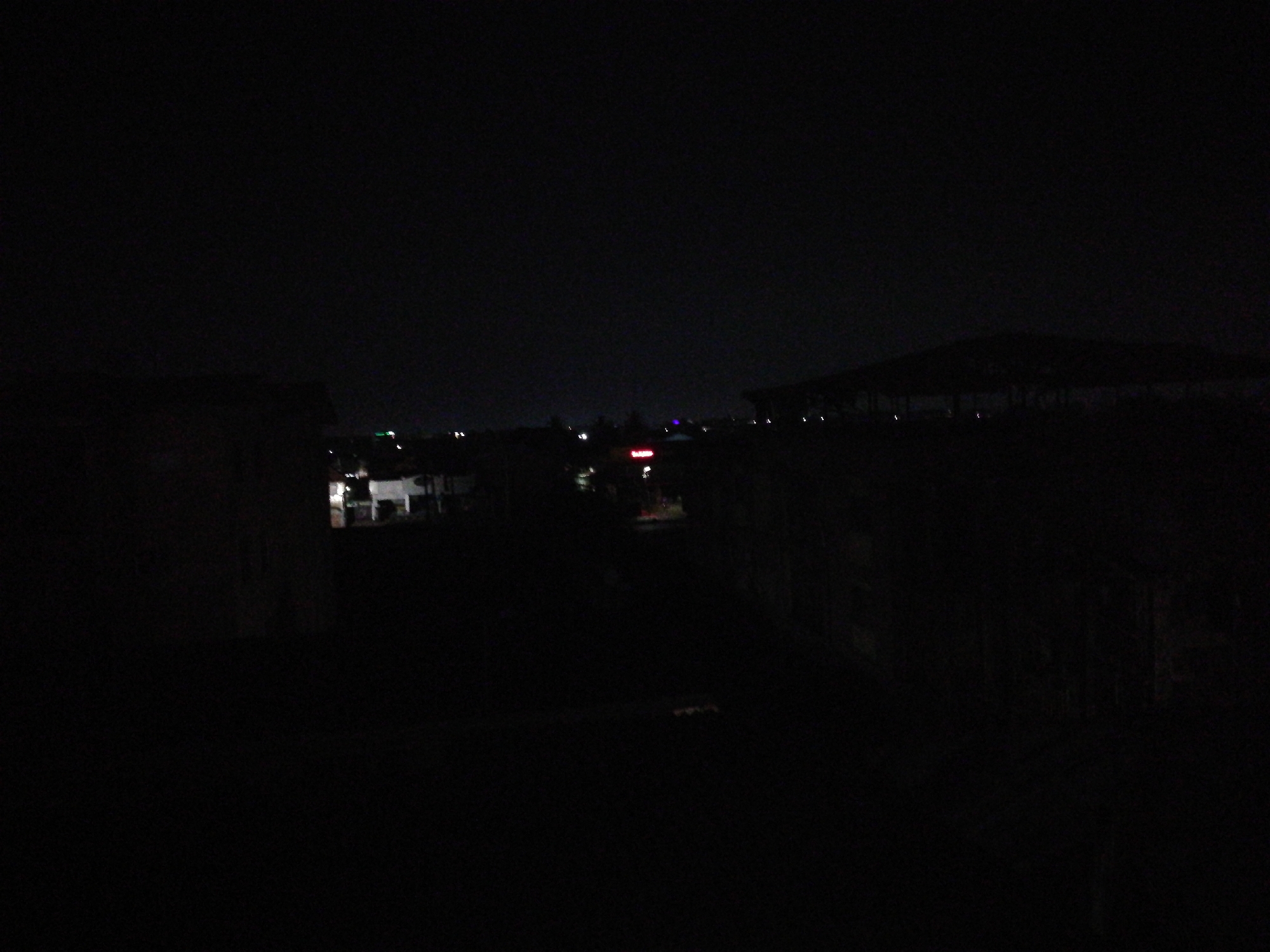 Nighttime cityscape captured in Lagos, Nigeria