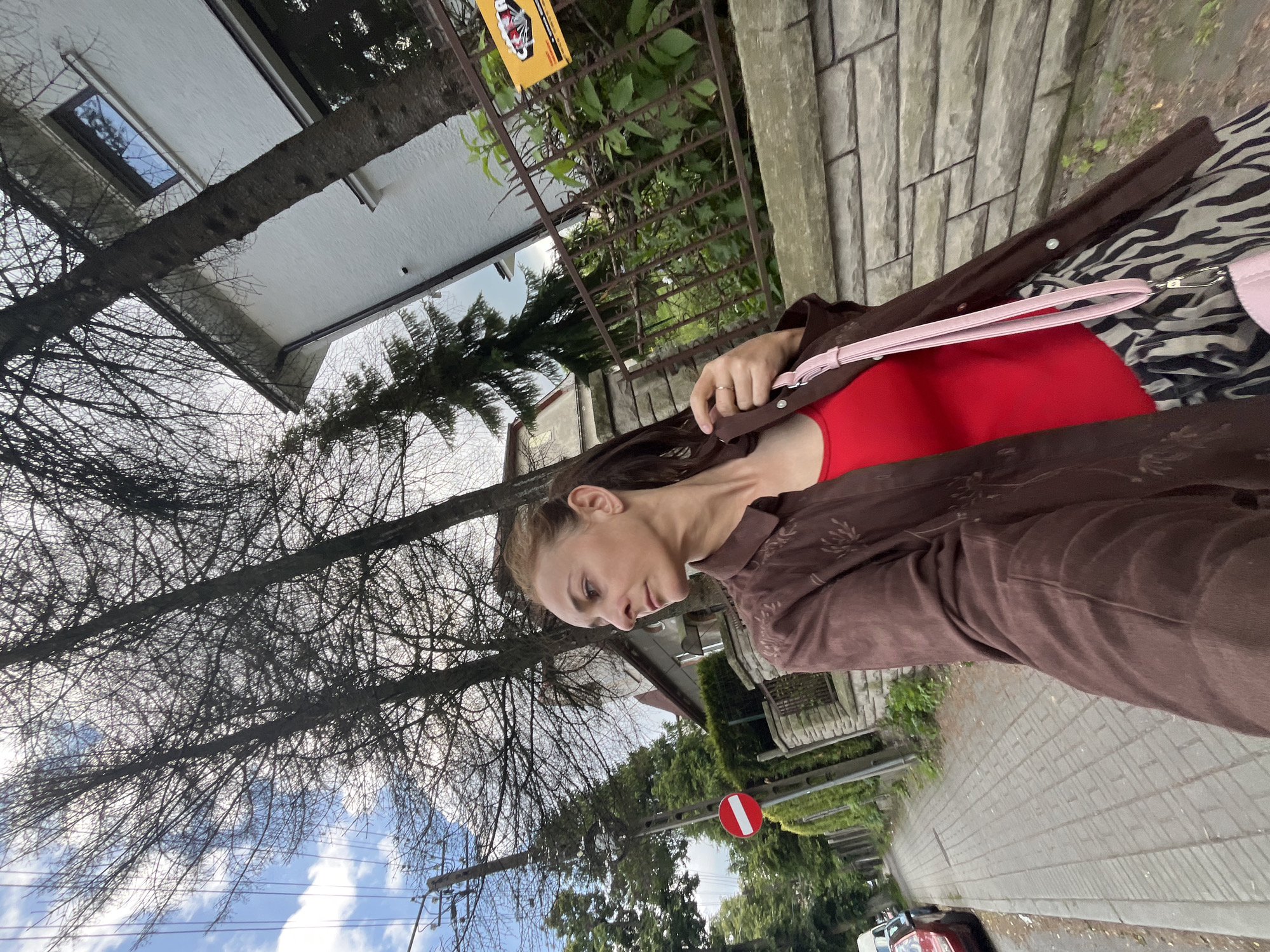 Afternoon stroll through residential streets, selfies and street details
