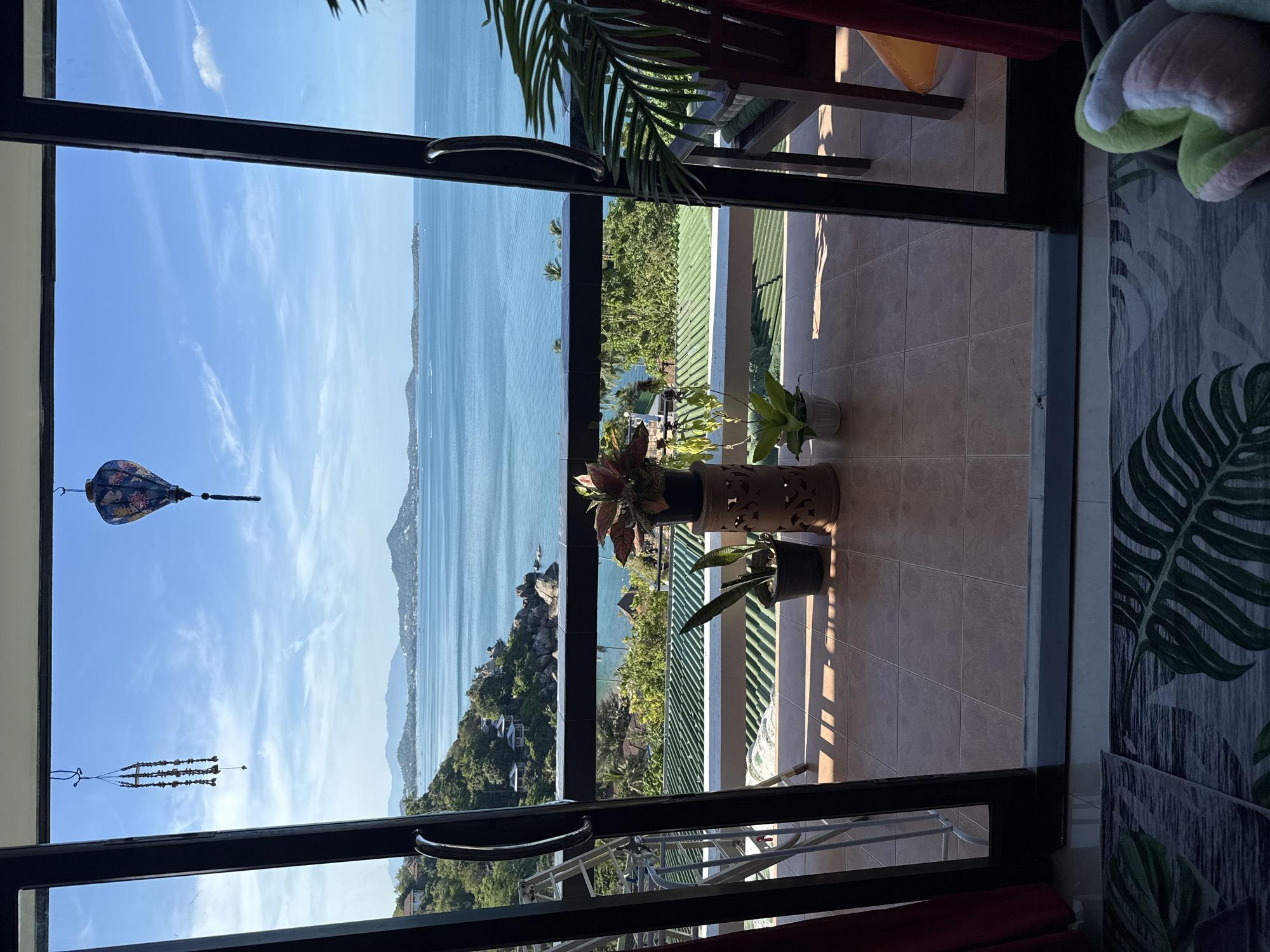 Tourist documents tropical vacation moments in Ko Samui, Thailand
