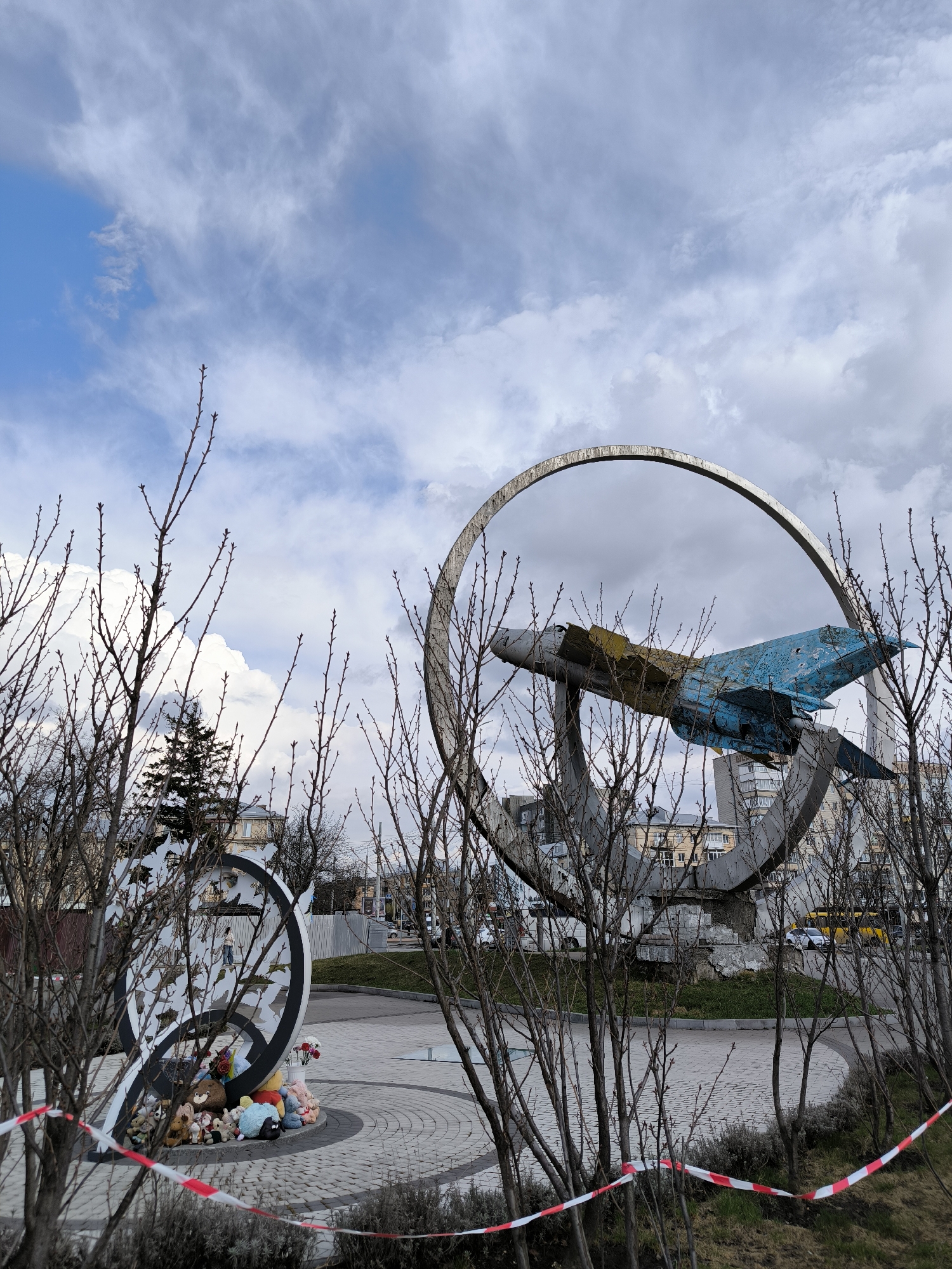 Tourist documentation of Vinnytsia landmarks and Soviet jet memorial