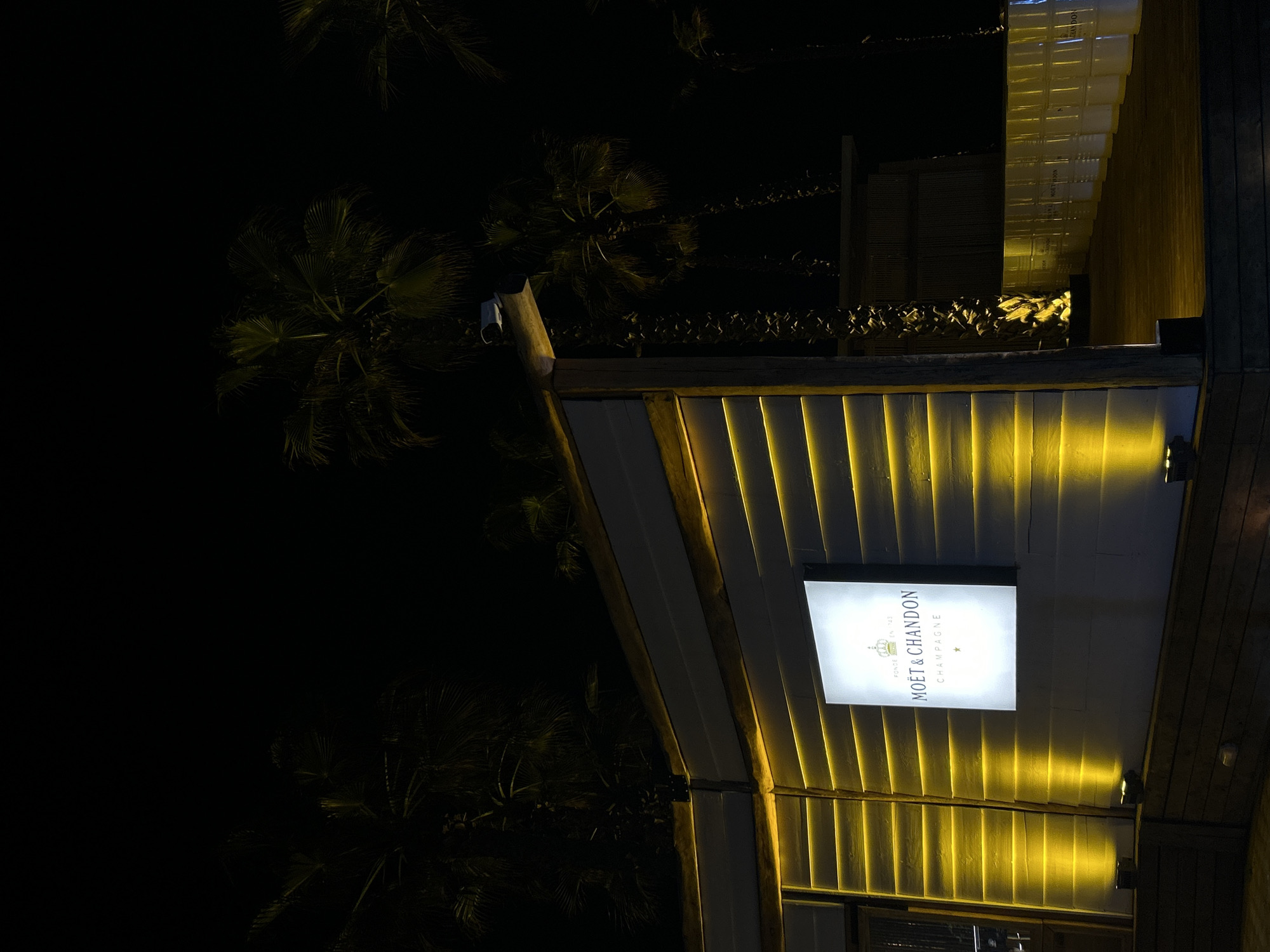 Young people gather at illuminated Mandala resort in Greece