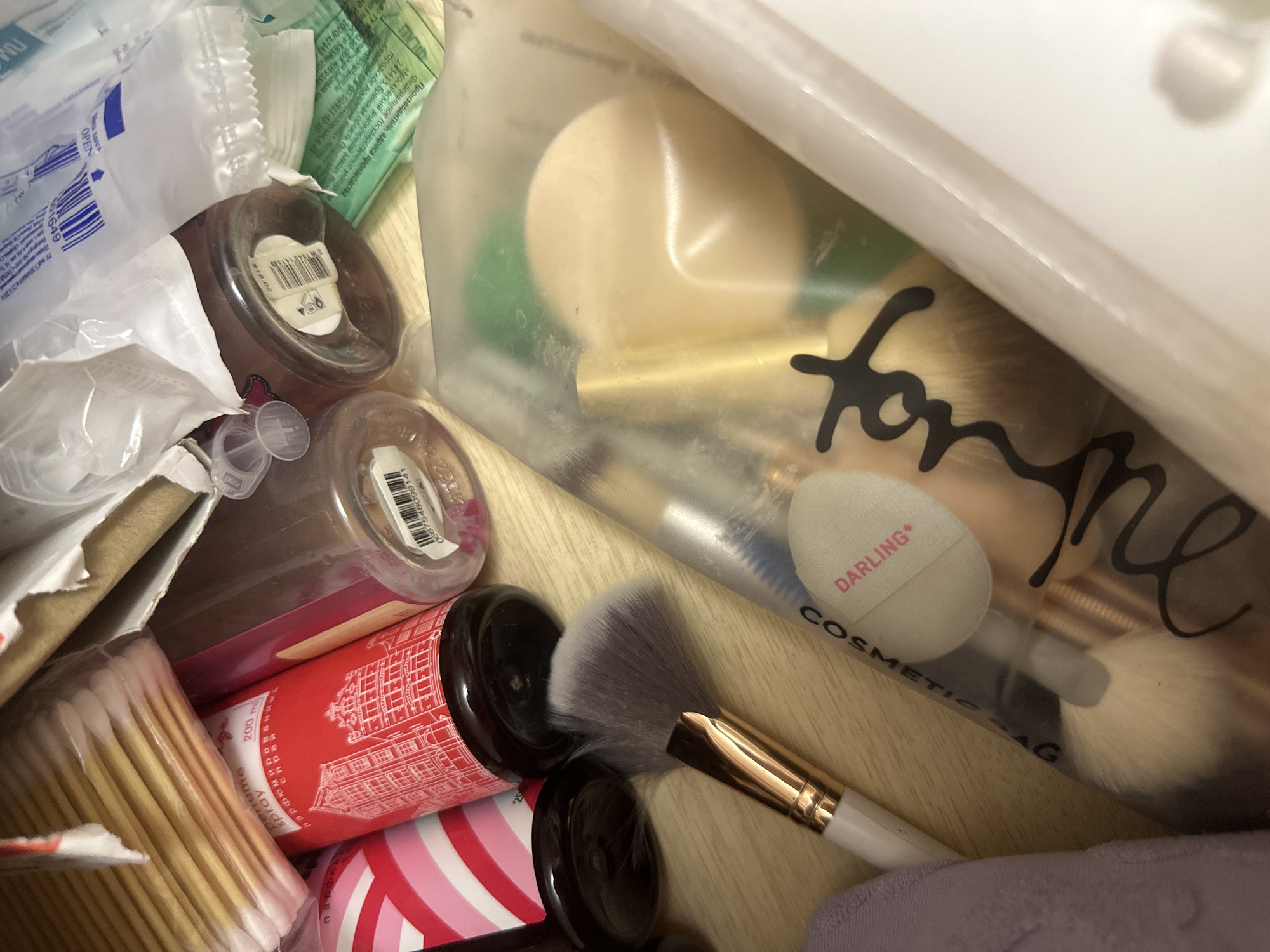 Personal belongings and study materials documented in Kazan home